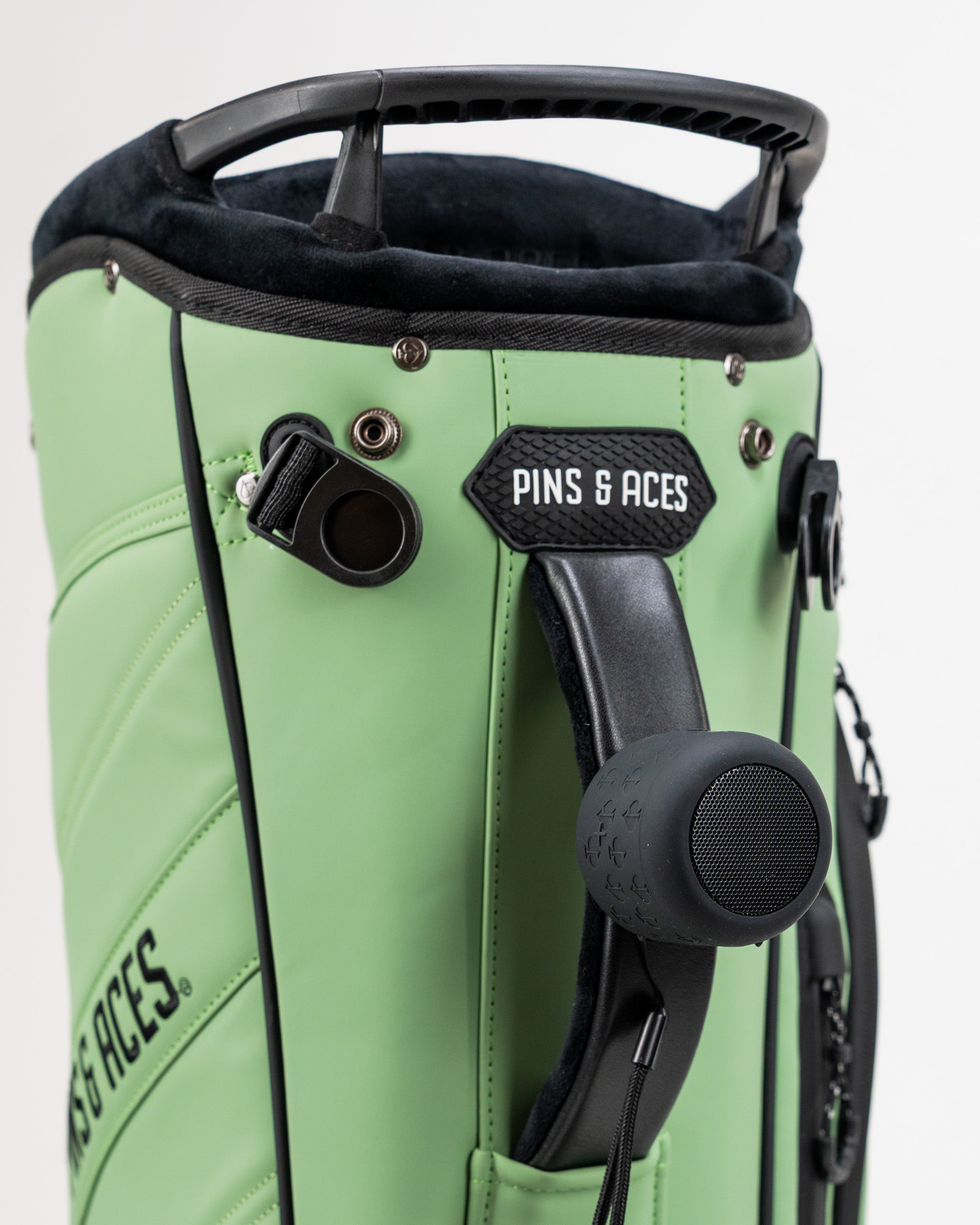 Player Preferred™ Golf Bag in Sage color, featuring multiple pockets, a comfortable shoulder strap, and a sleek design suitable for golf enthusiasts.