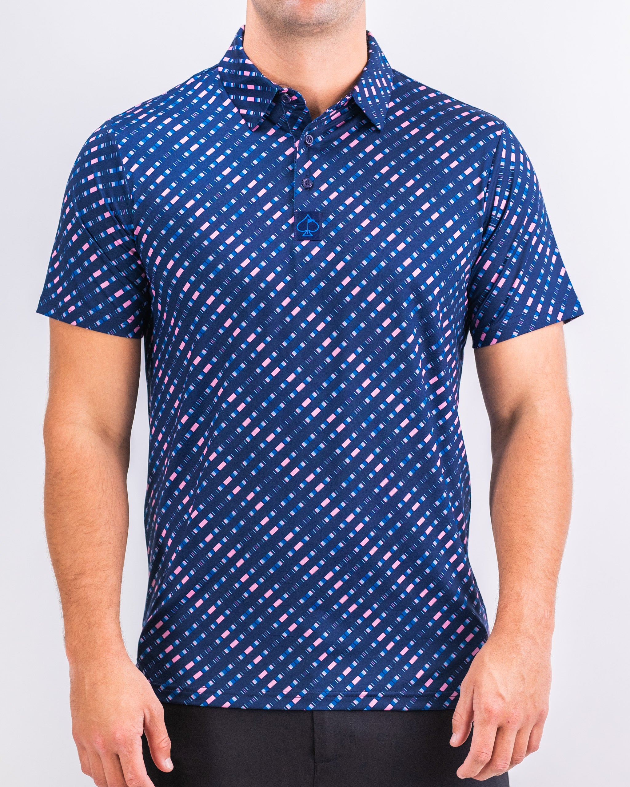 Chromo Blue men's jacket featuring a sleek design, zippered front, and modern fit.