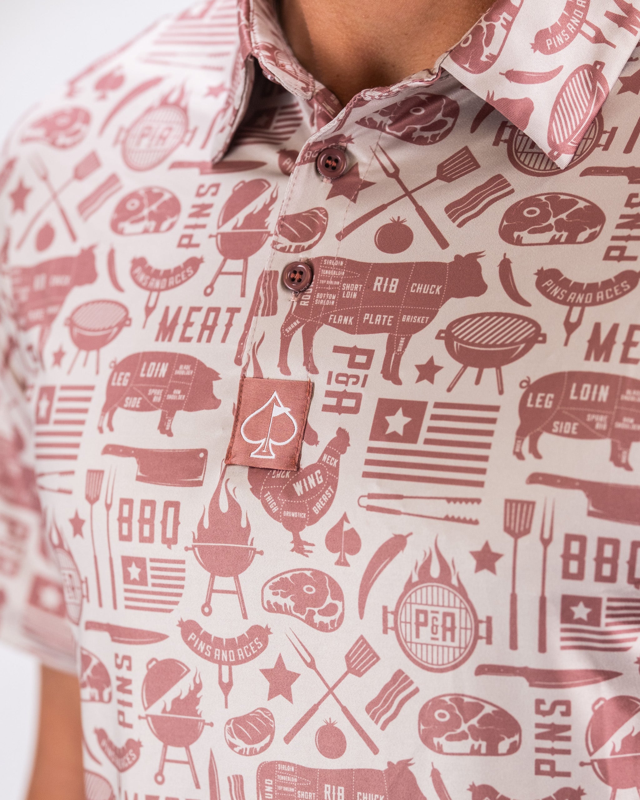 Pitmaster men's shirt featuring a stylish plaid design in earthy tones, perfect for casual wear.