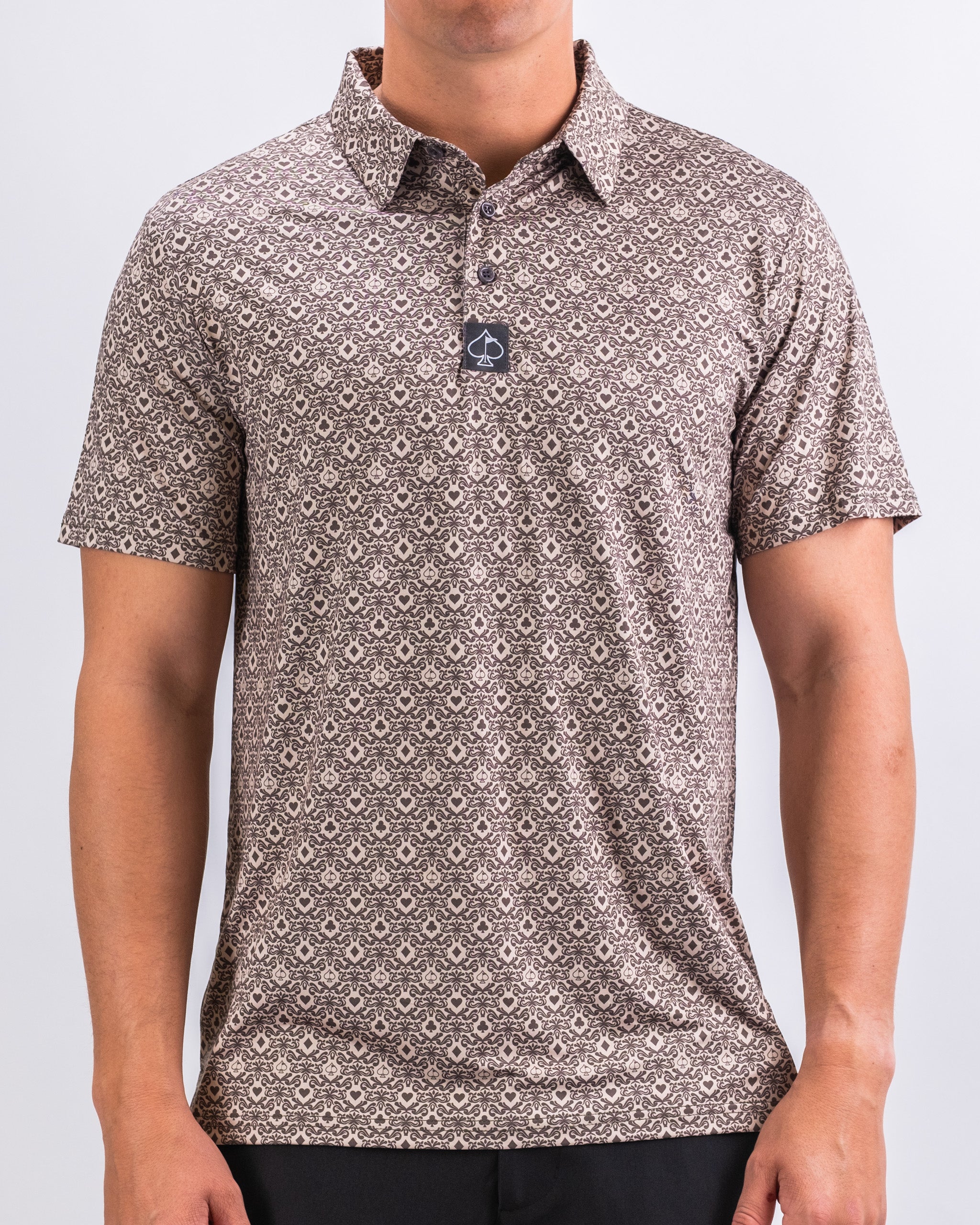 Big Blind Ash men's shirt featuring a light gray fabric with a casual design and stylish collar.
