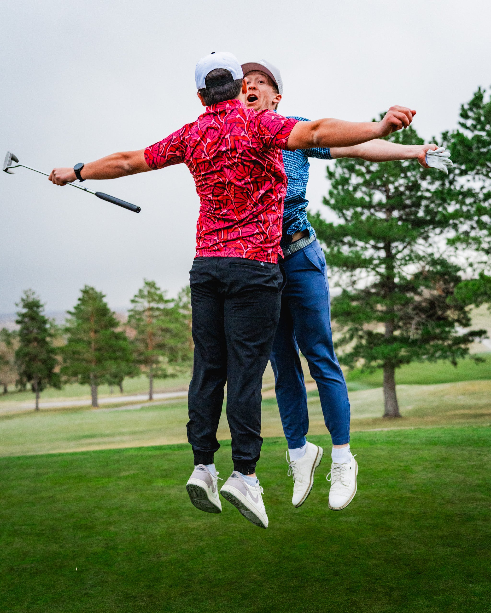 Vibrant crimson flowers in a lush garden setting, showcasing a variety of blooms surrounded by greenery.