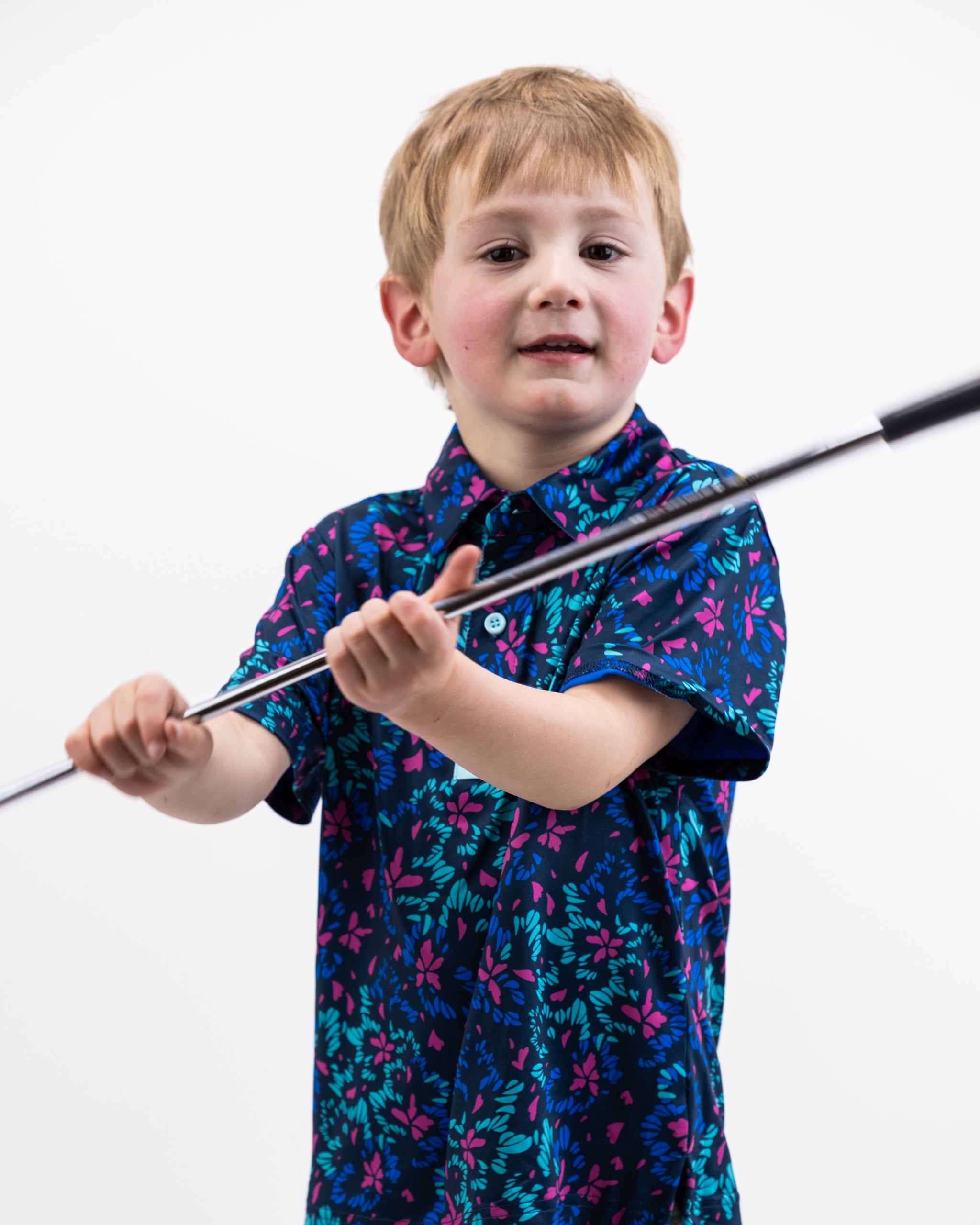 Youth fluorescent floral dress with bright colors and playful patterns, perfect for spring and summer occasions.