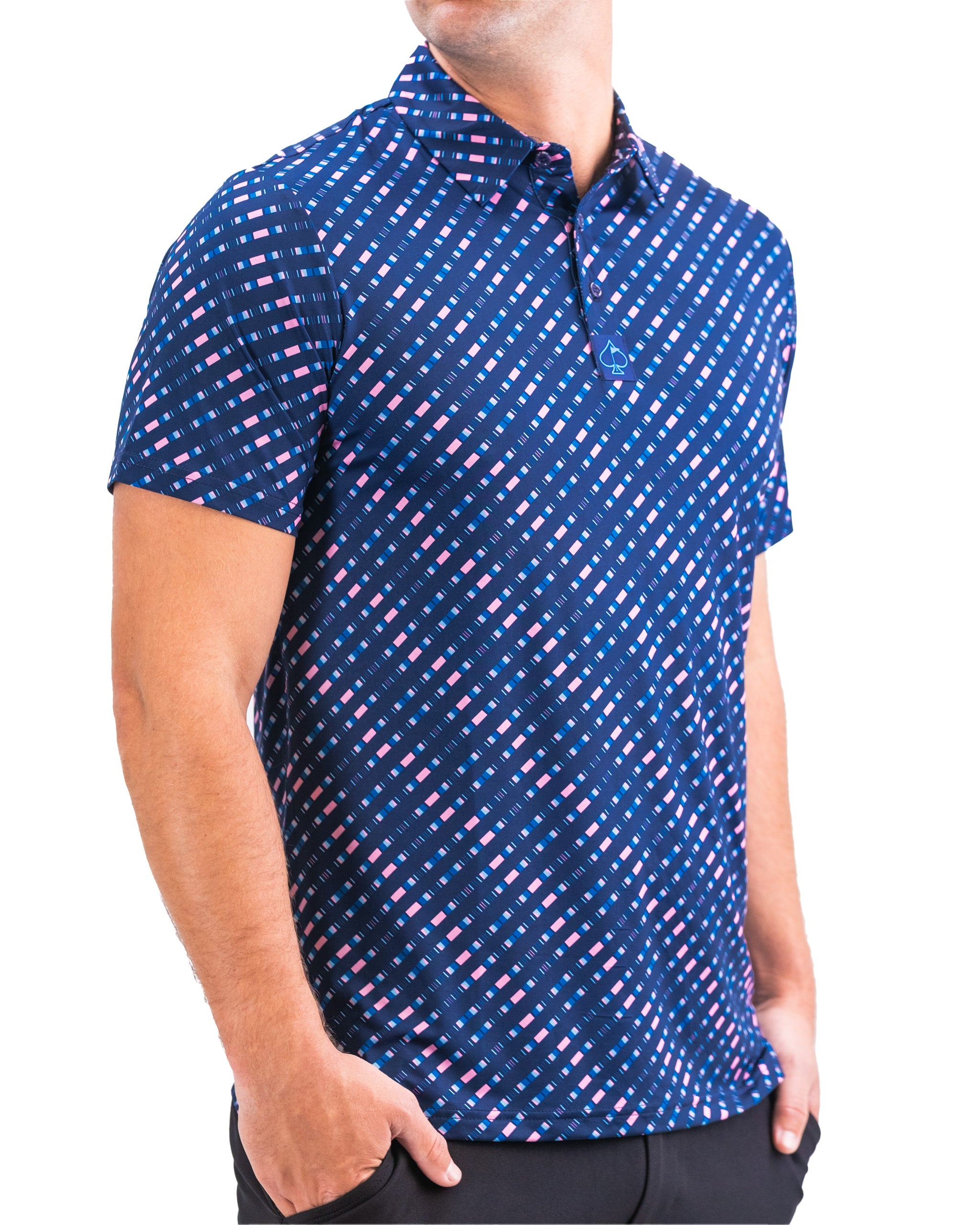 Chromo Blue men's spring jacket featuring a sleek design and vibrant color.