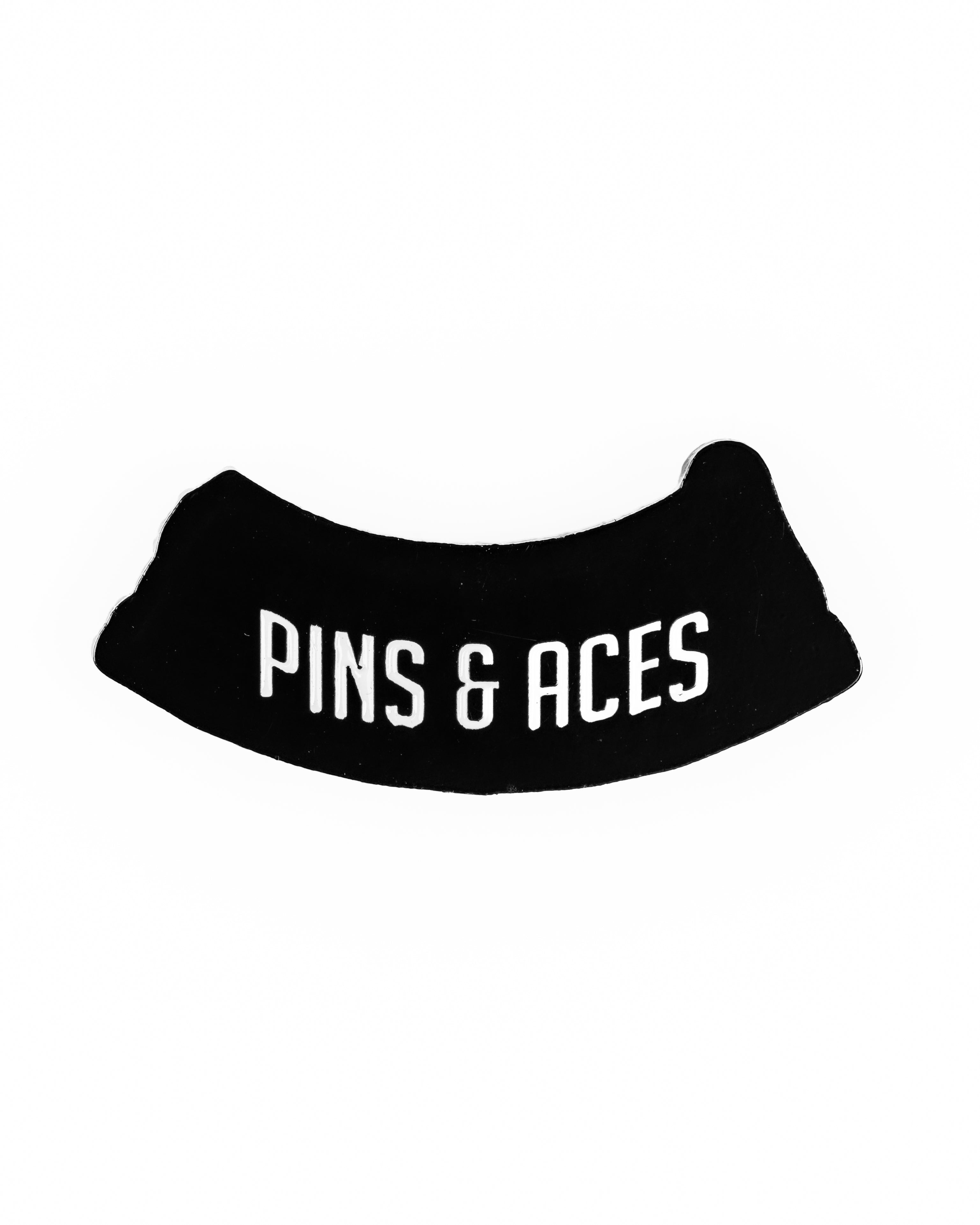 Black perforated rope hat featuring the Pins and Aces logo, designed for stylish golfers seeking standout accessories.