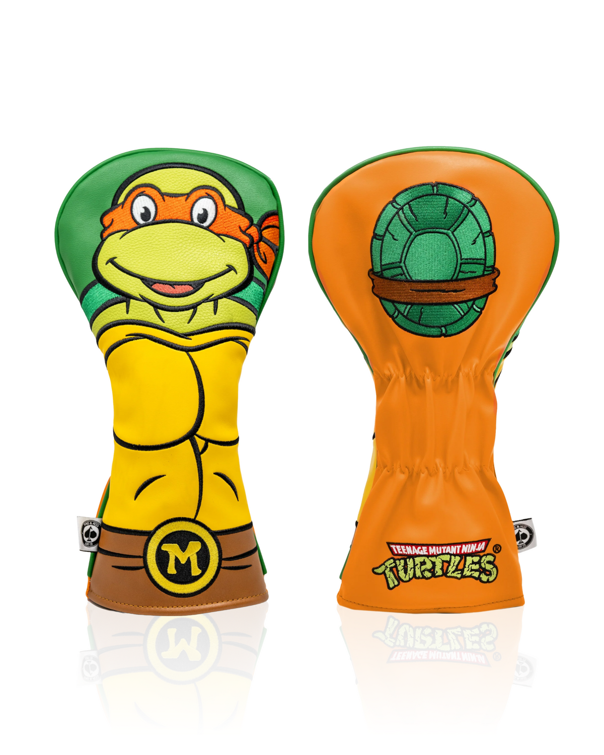 TMNT Michelangelo driver cover featuring vibrant colors and character design, perfect for adding fun to your golf game.