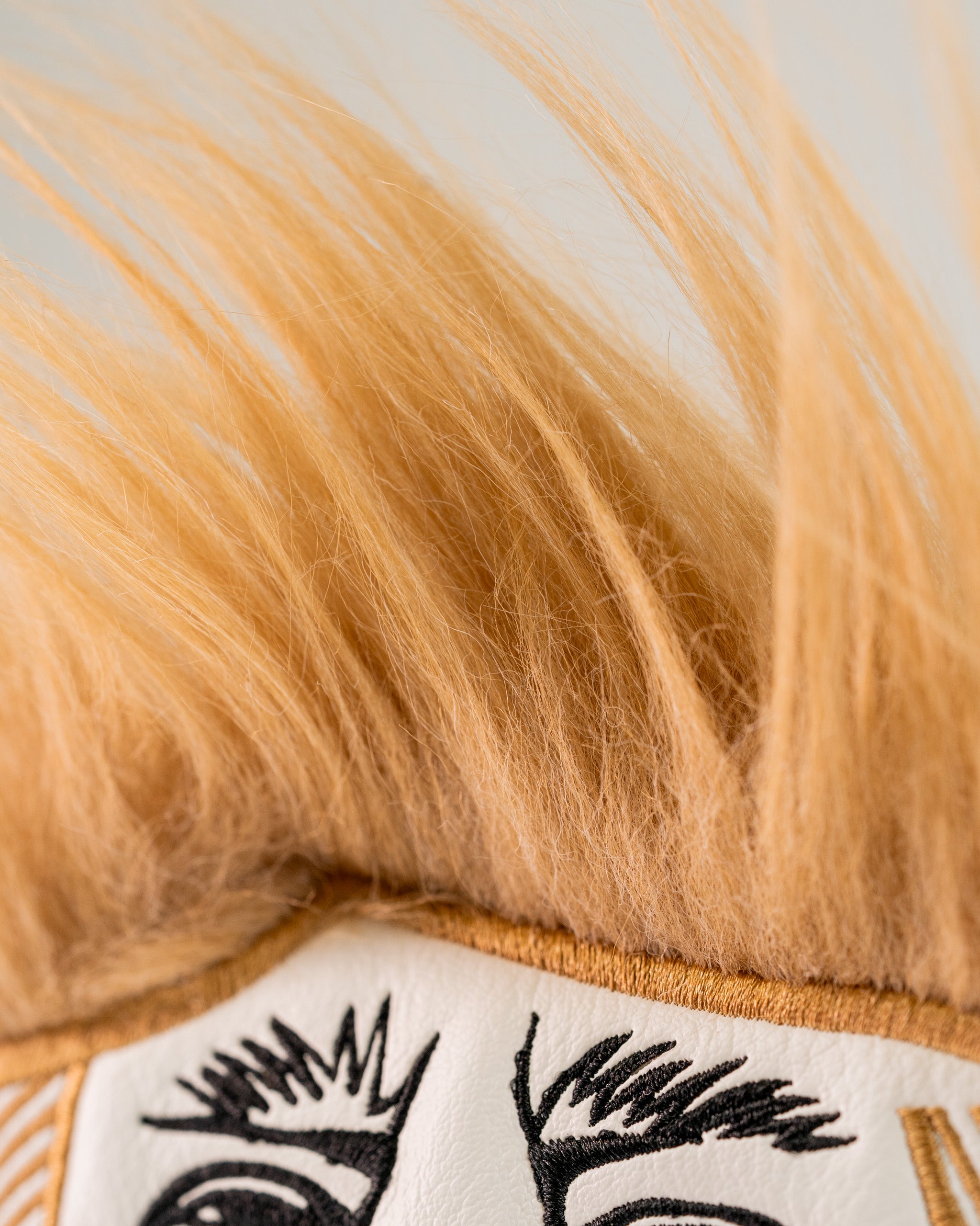 Trump Center Shaft Mallet Putter Cover featuring distinctive hair design and bold facial details for a standout golf accessory.