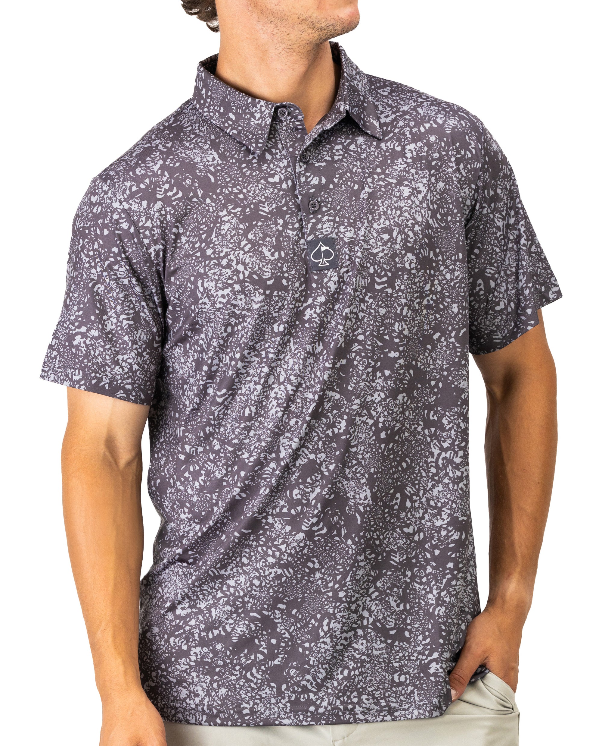 Volcanic ash powder in a clear glass jar with a wooden lid on a light background.