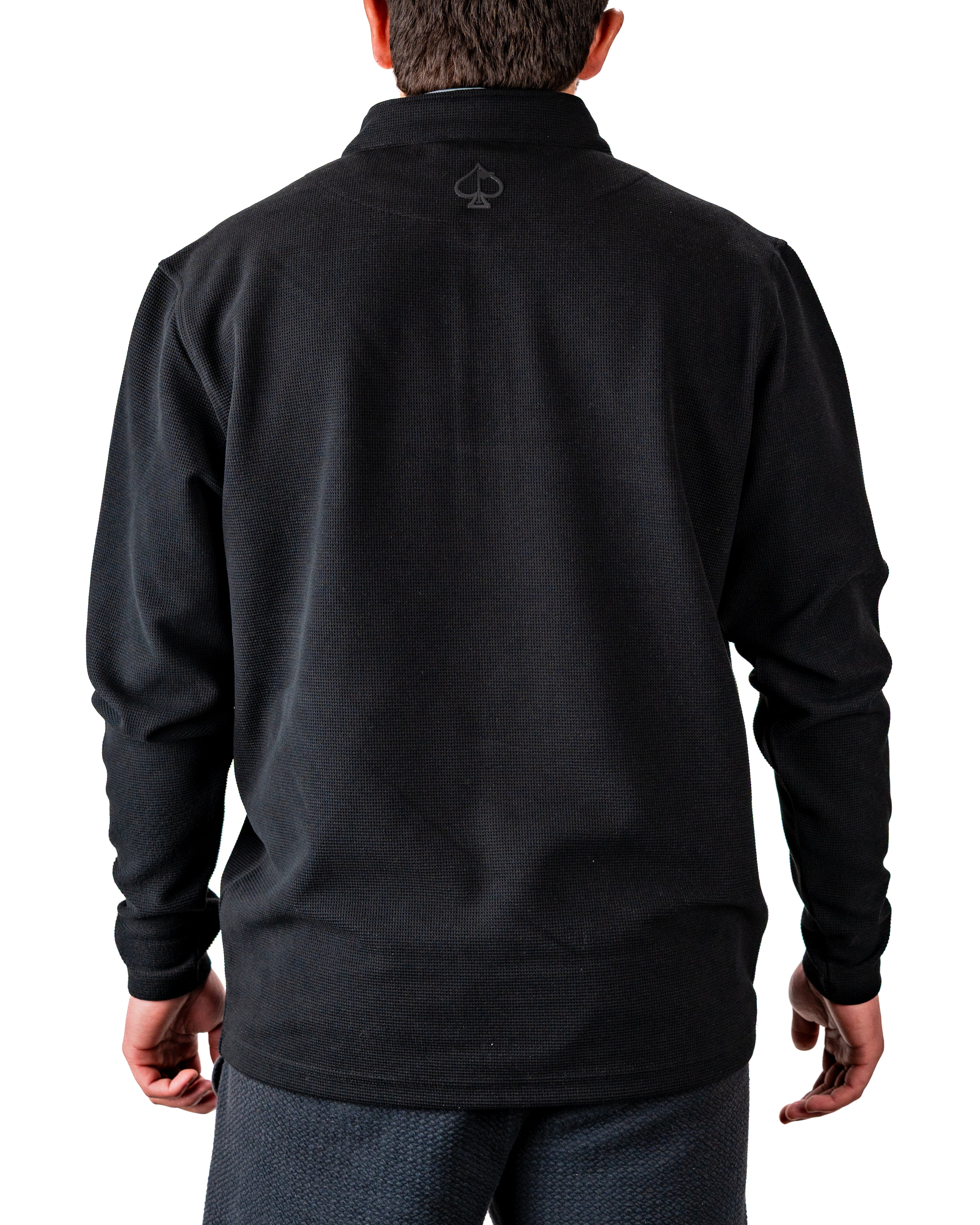 Player Preferred™ Waffle Grid Pullover - Obsidian