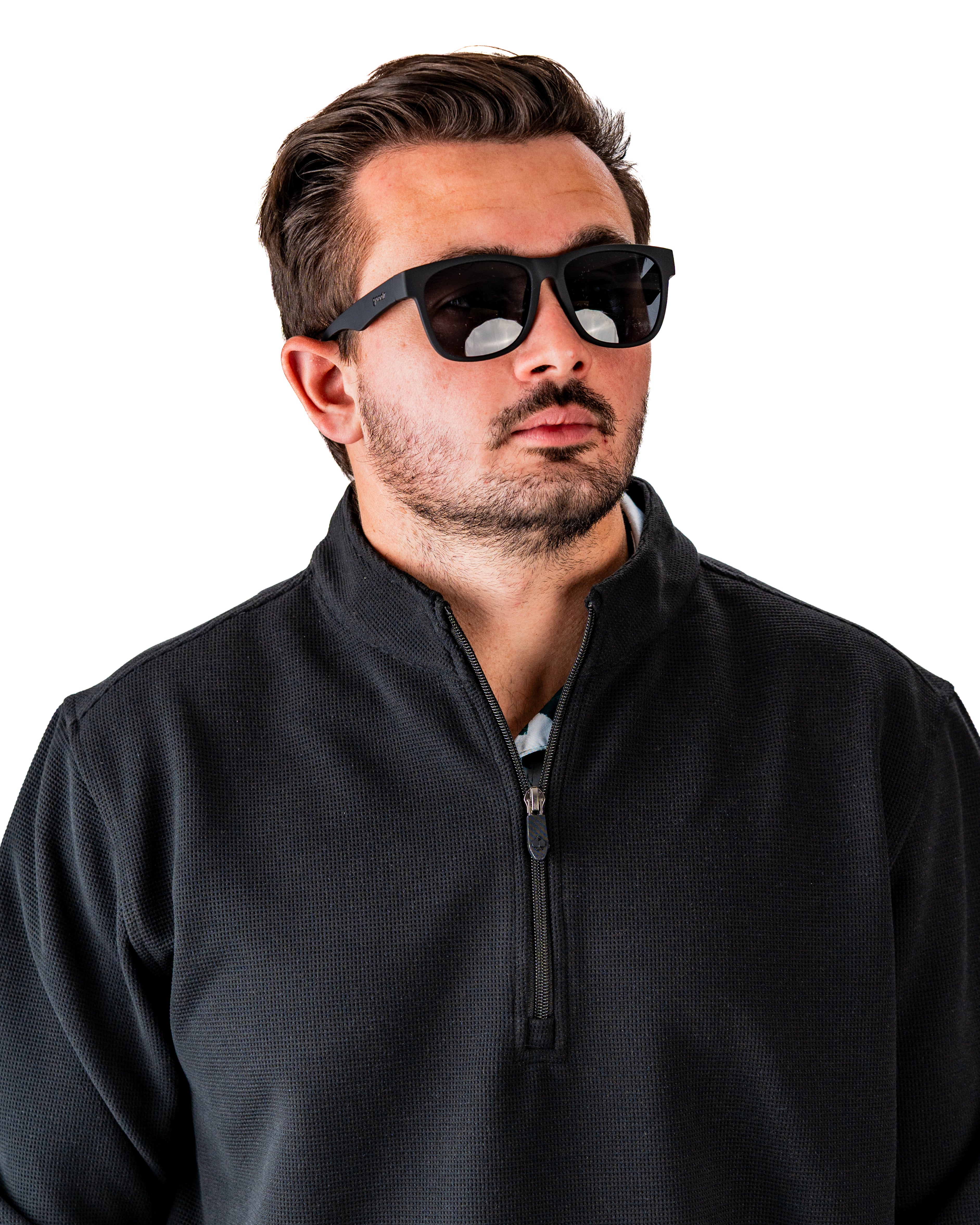 Player Preferred™ Waffle Grid Pullover - Obsidian
