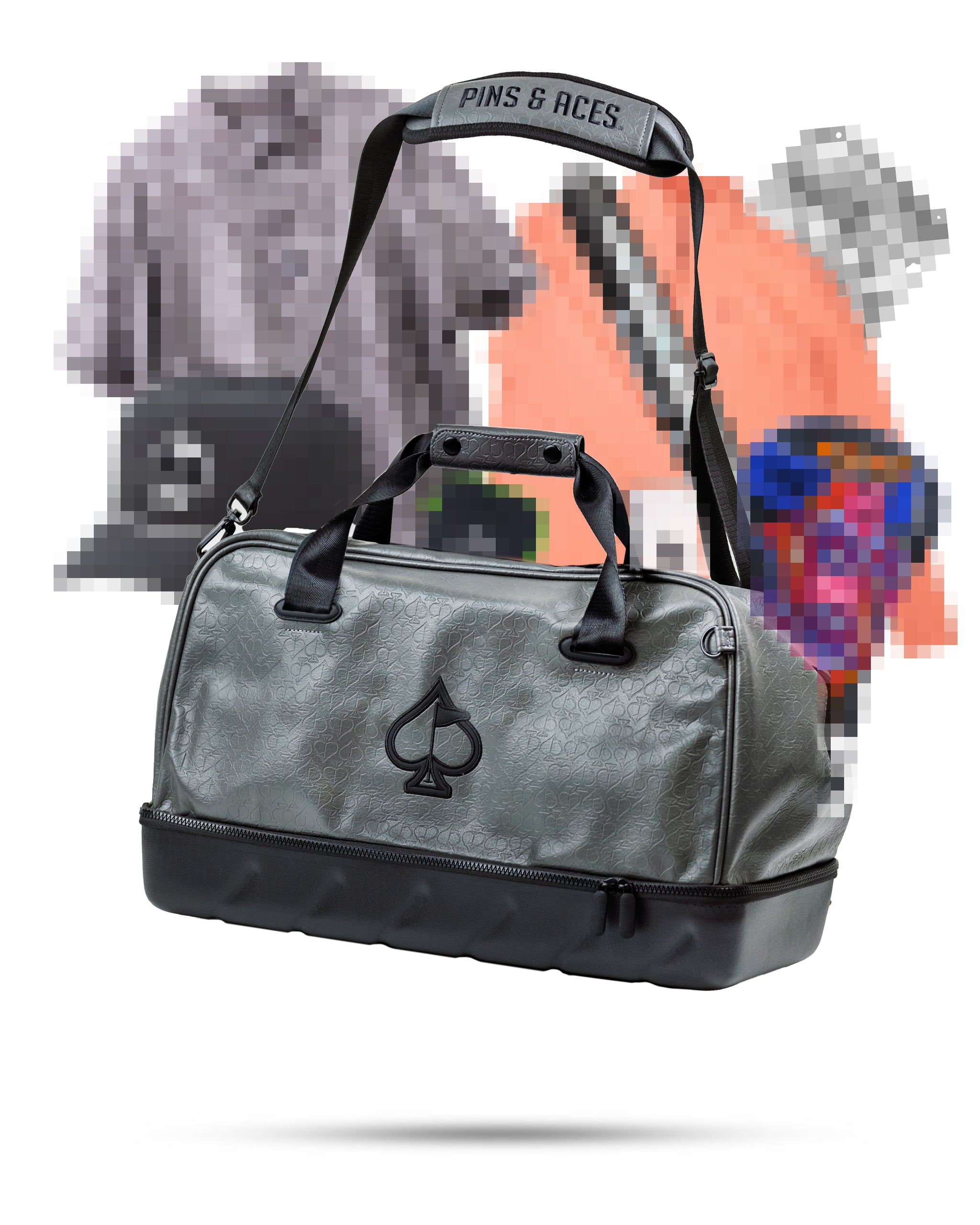 Warehouse Grab Bag Duffel Pins and Aces