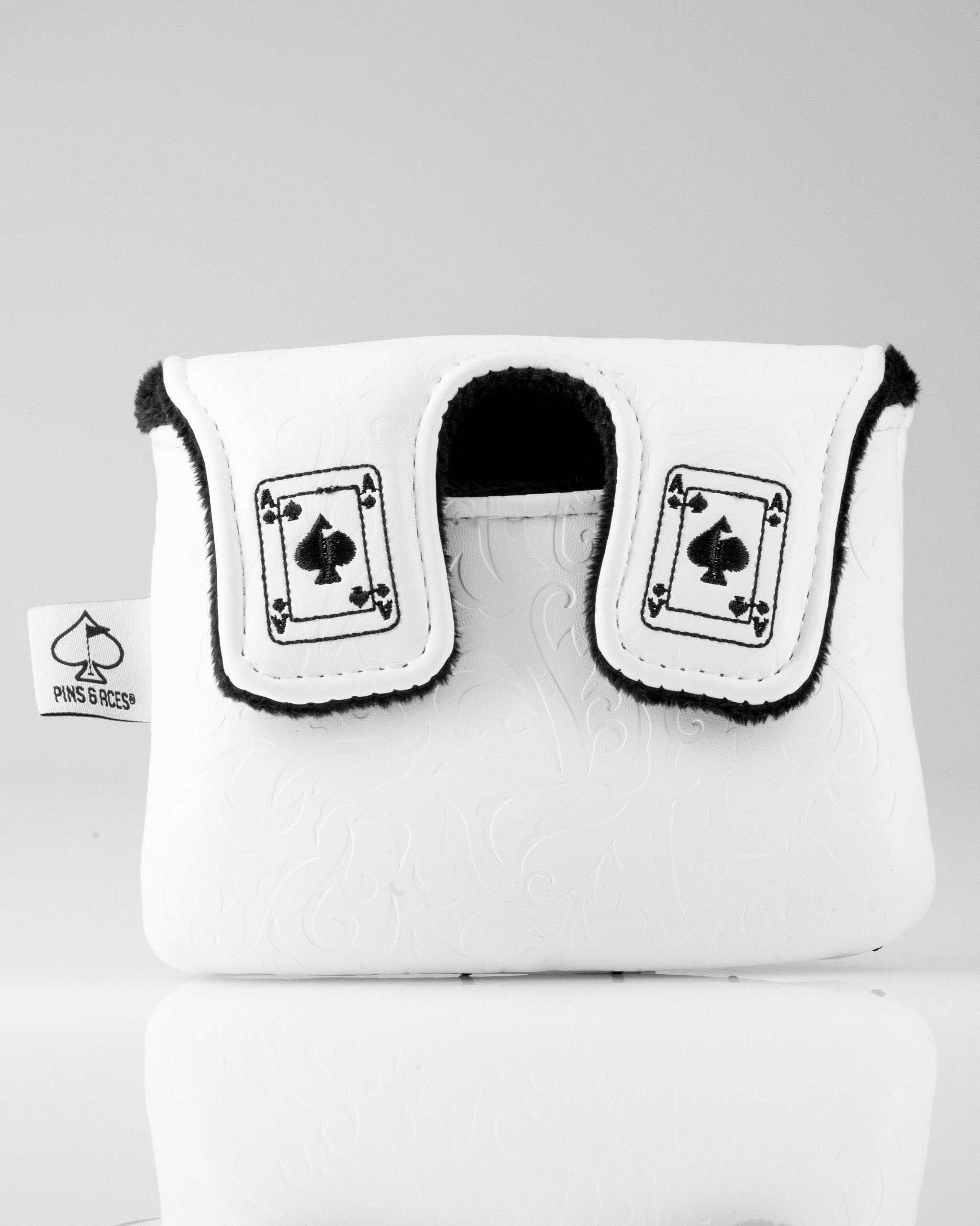 White Out Ace of Spades - Center Shaft Mallet Putter Cover