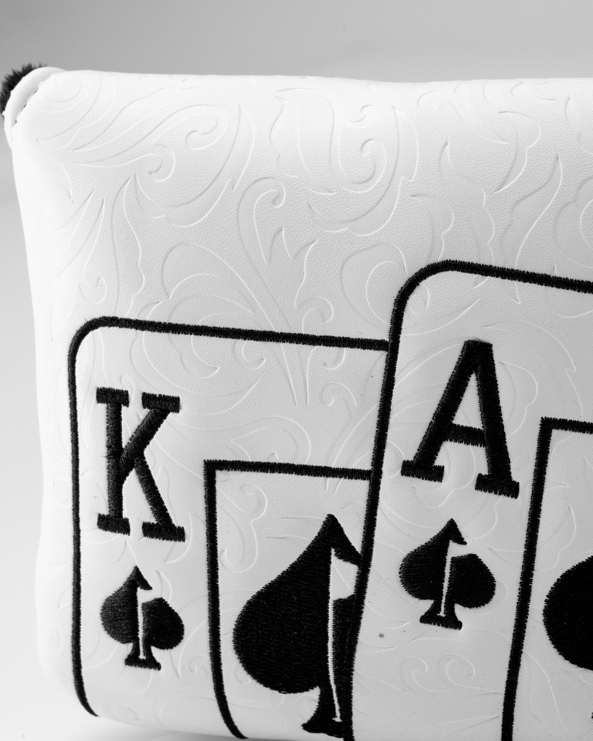 White Out Ace of Spades - Center Shaft Mallet Putter Cover