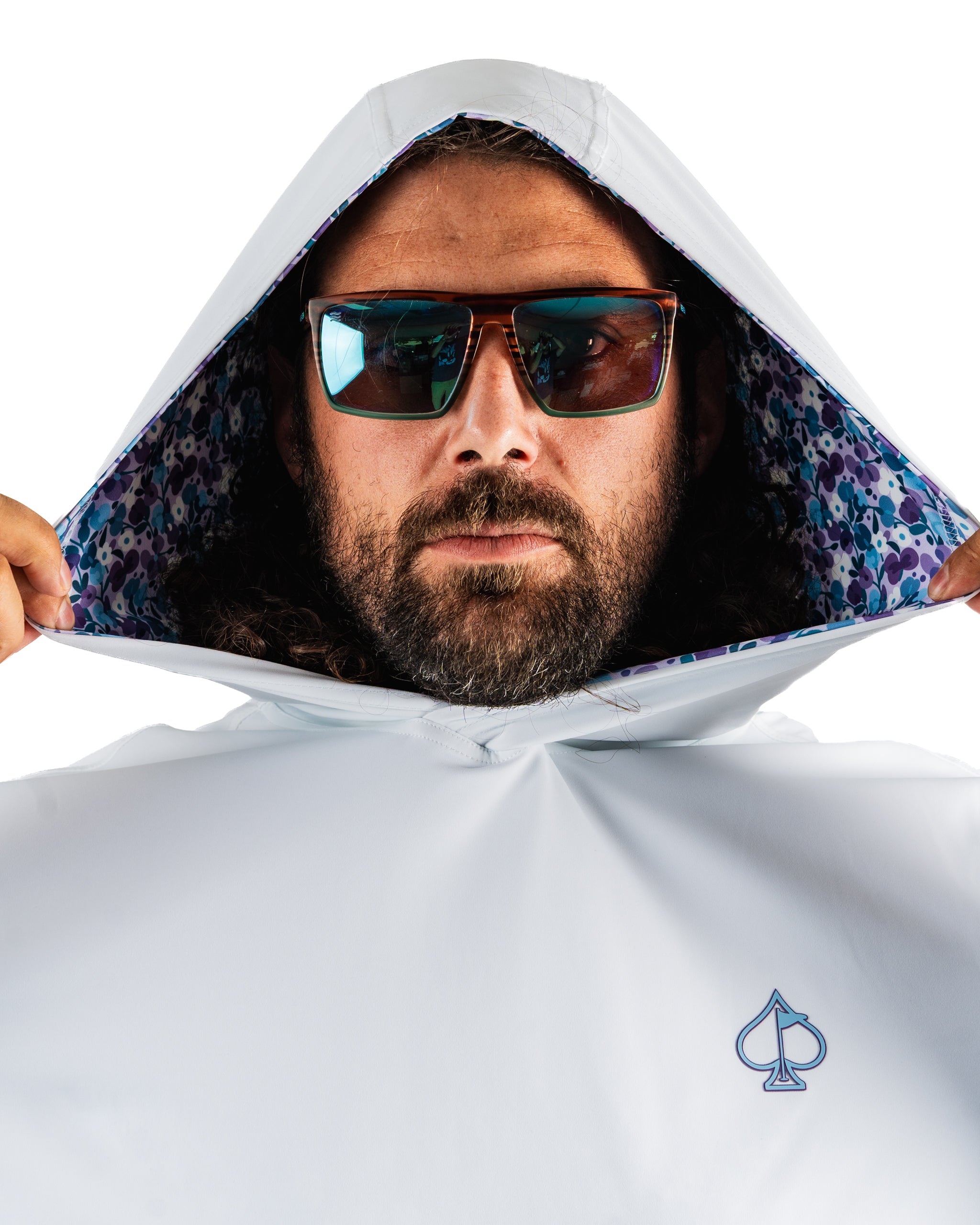 Performance Golf Hoodie - White Pedals