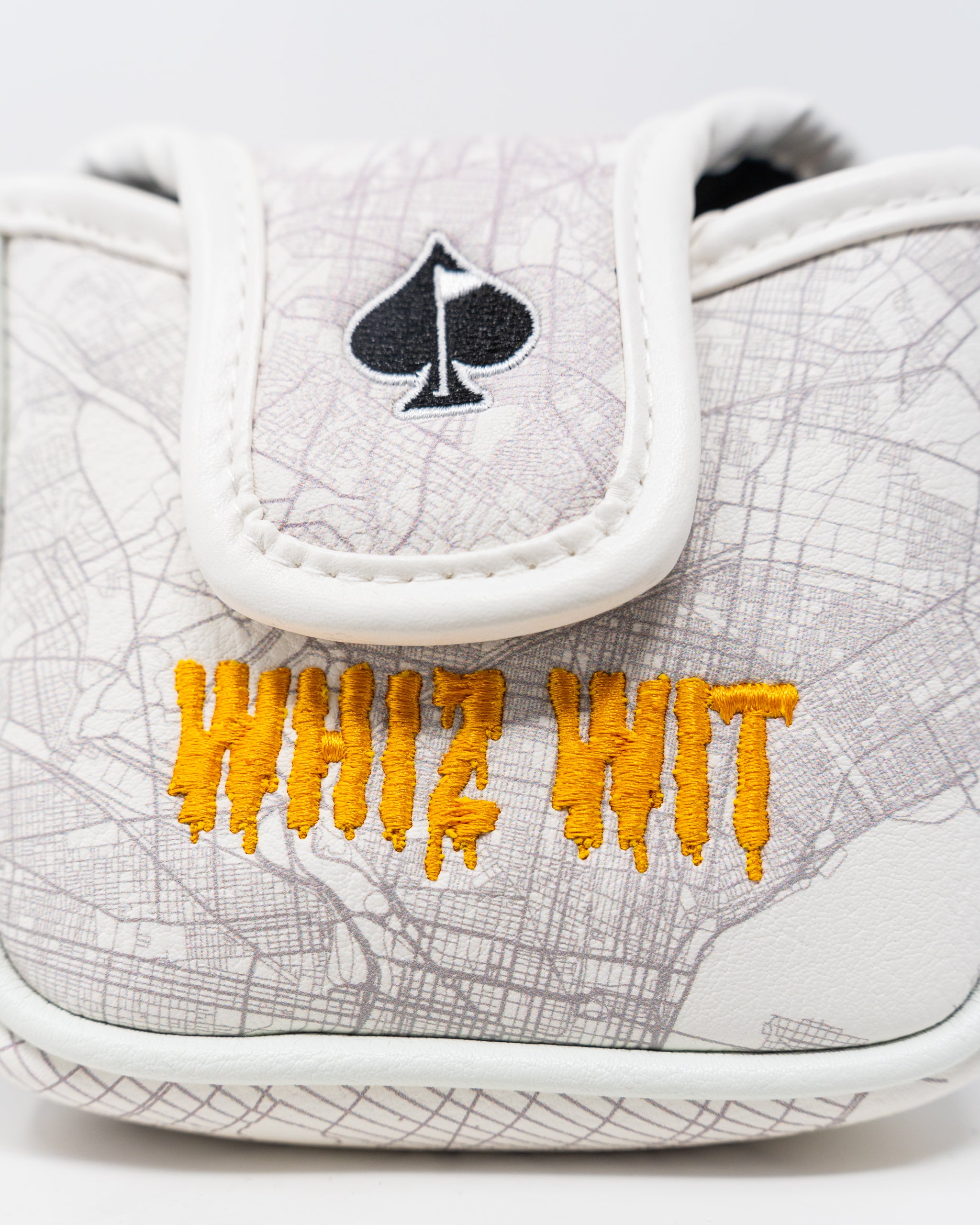 Whiz Wit Mallet Cover featuring a vibrant design and durable material for golf club protection.