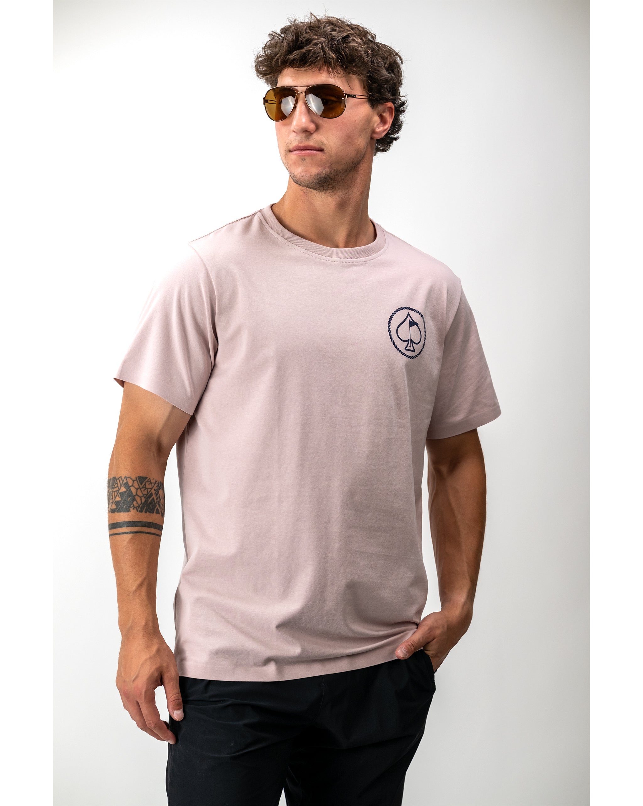 Yellowstone Train Station Tee featuring a vintage-style graphic with a train passing by a mountain landscape, designed for outdoor enthusiasts.