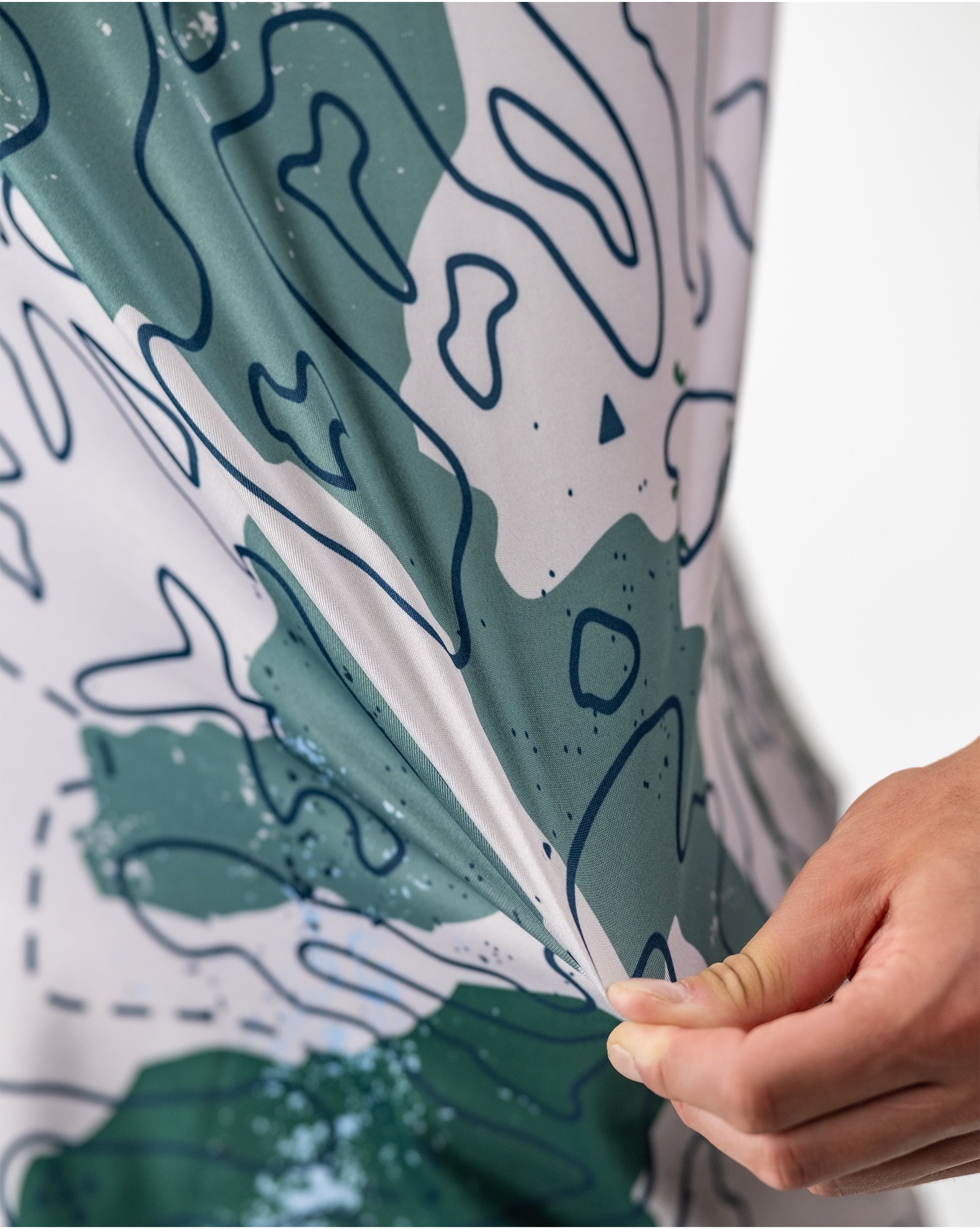 Yellowstone Topographic Map T-shirt design featuring detailed elevation lines and landmarks.