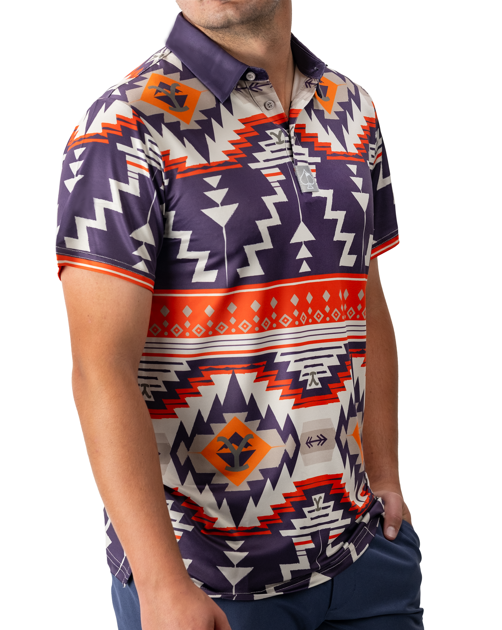 Yellowstone Rustic Ranch graphic t-shirt featuring a vintage mountain and sunset design on a dark background.