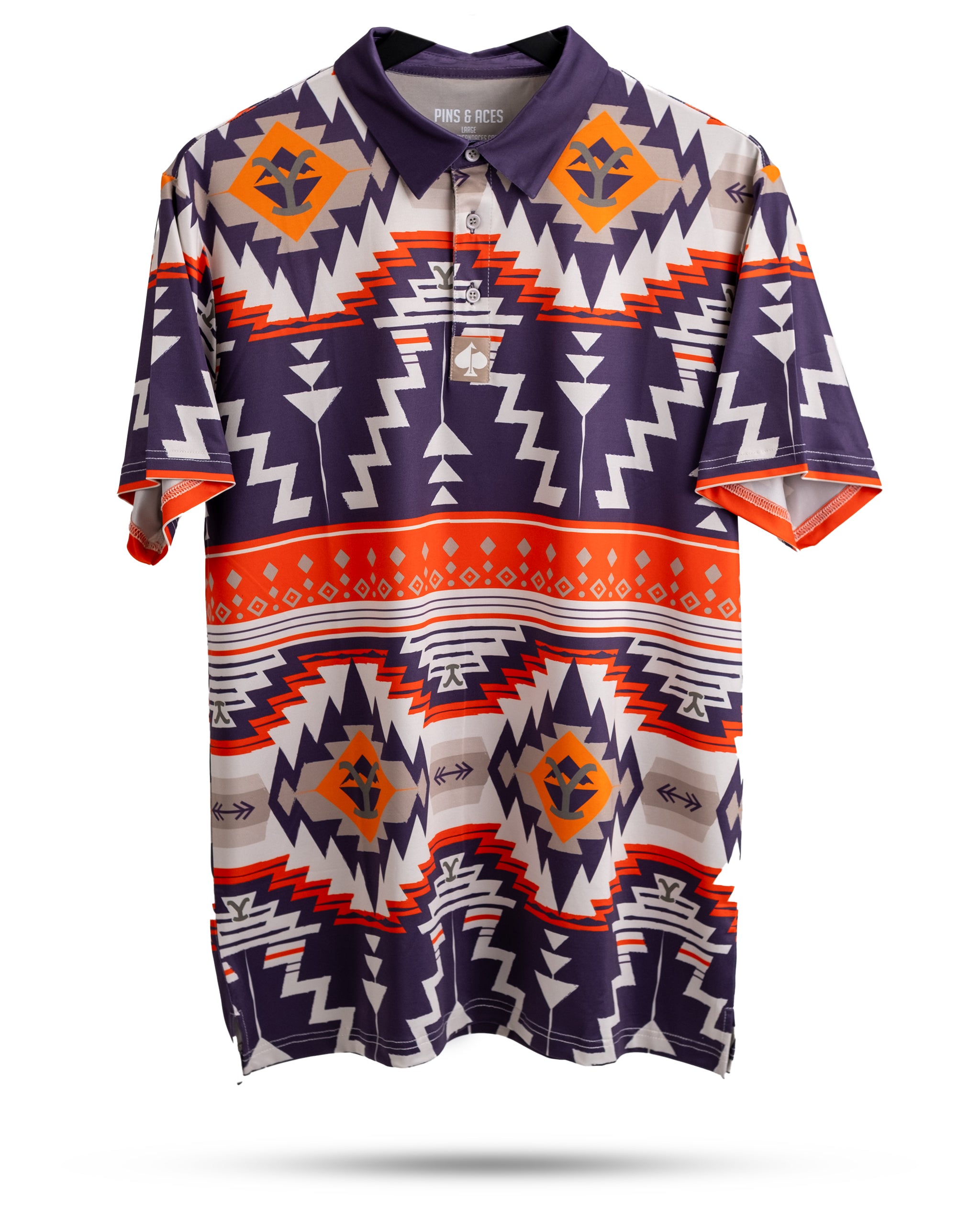 "Yellowstone Rustic Ranch graphic featuring a vintage-style design with blue and brown color tones and natural elements, ideal for home decor."