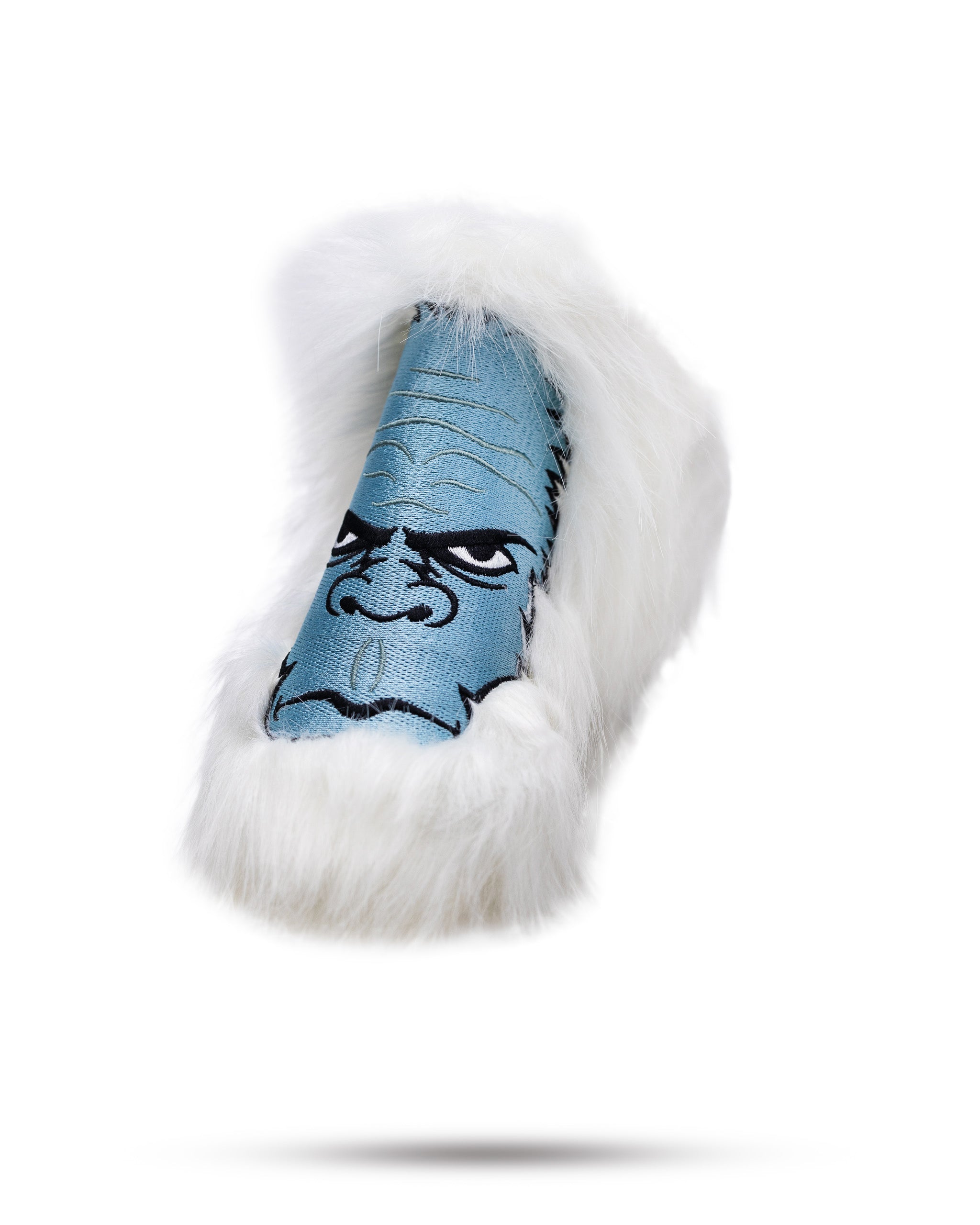 Yeti Blade Putter Cover featuring a playful yeti design with vibrant colors and a durable construction.