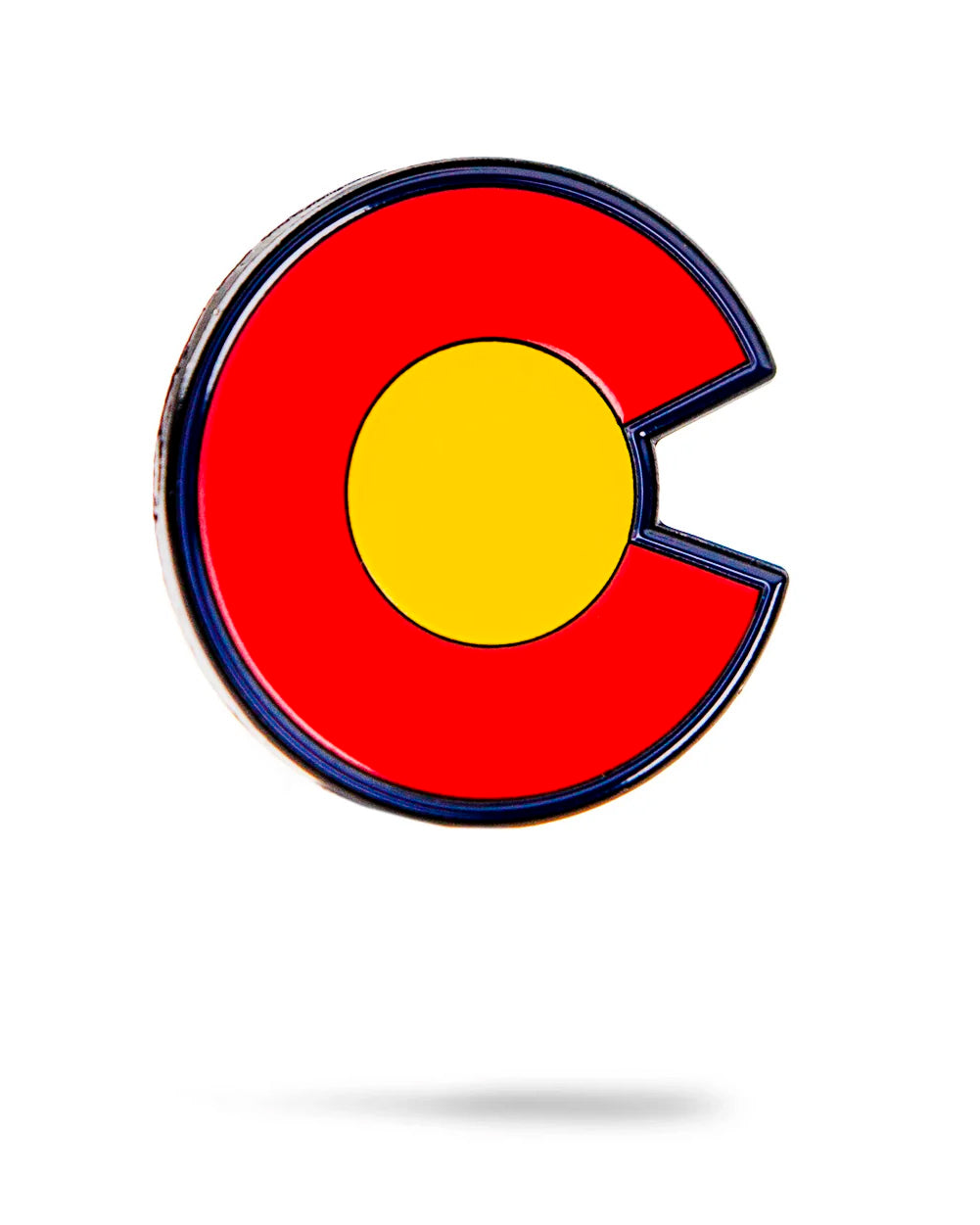 Colorado Strong Ball Marker featuring a bold Colorado flag design on a durable metal surface, ideal for golf enthusiasts.