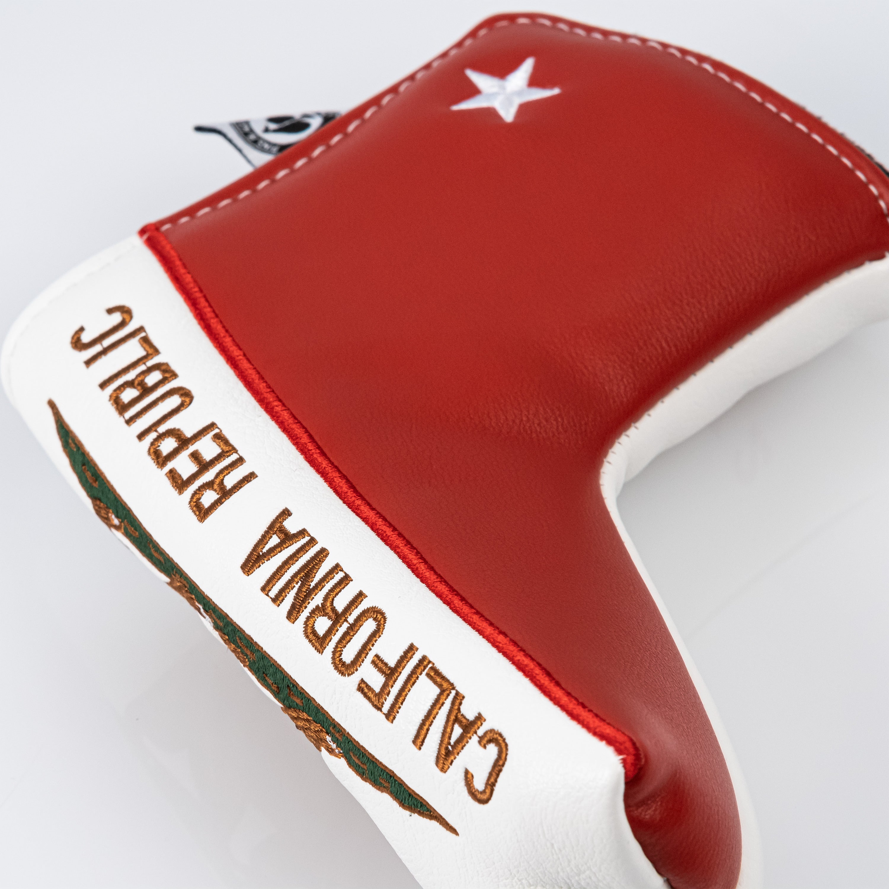 California State Flag Blade Putter Cover featuring detailed design and durable material.