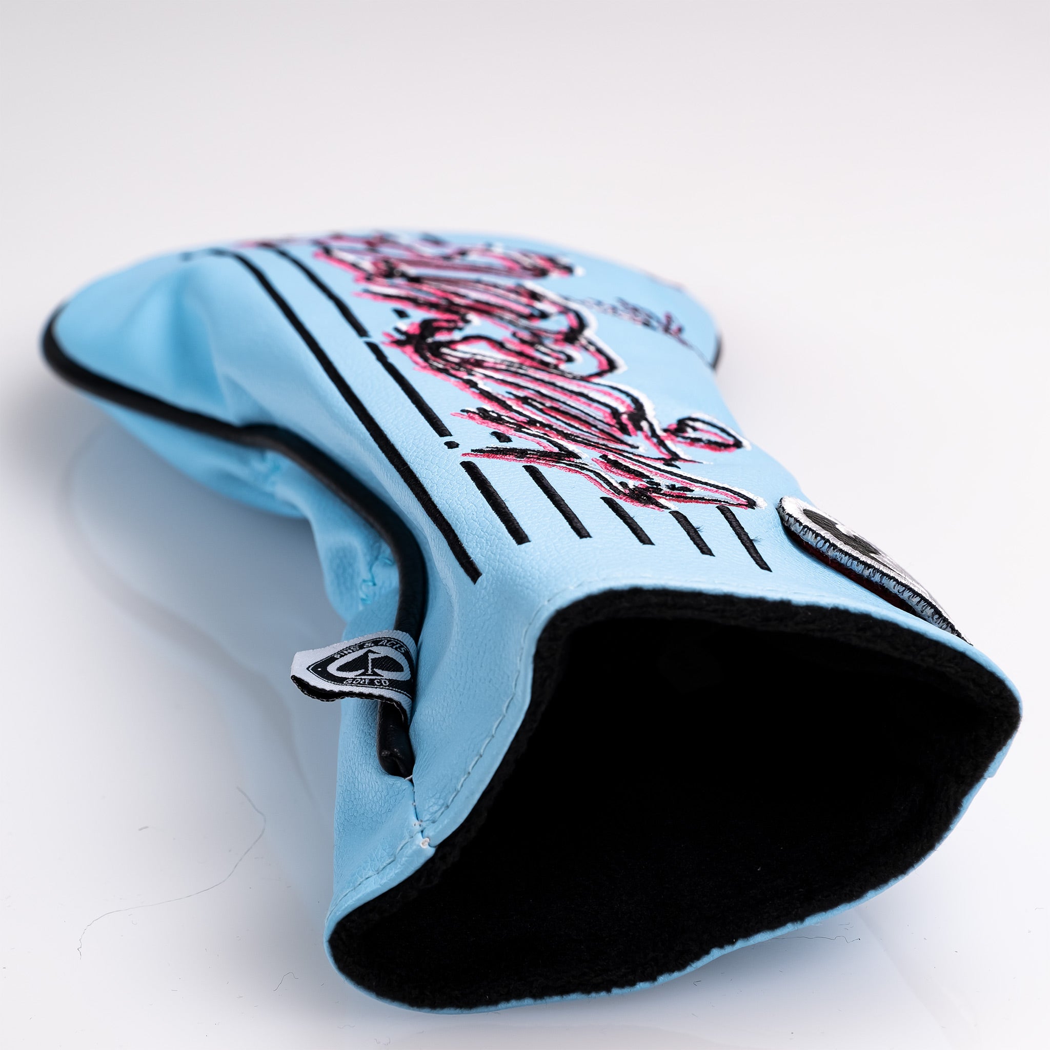 Florida Vice Fairway Cover featuring vibrant tropical designs and high-quality fabric for golf clubs.