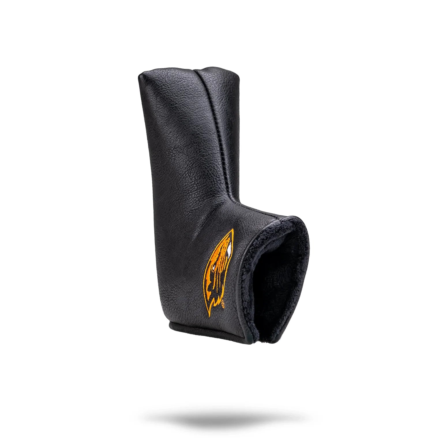 Black Oregon State University Blade Putter Cover with yellow and white OSU logo, designed to protect golf putters.