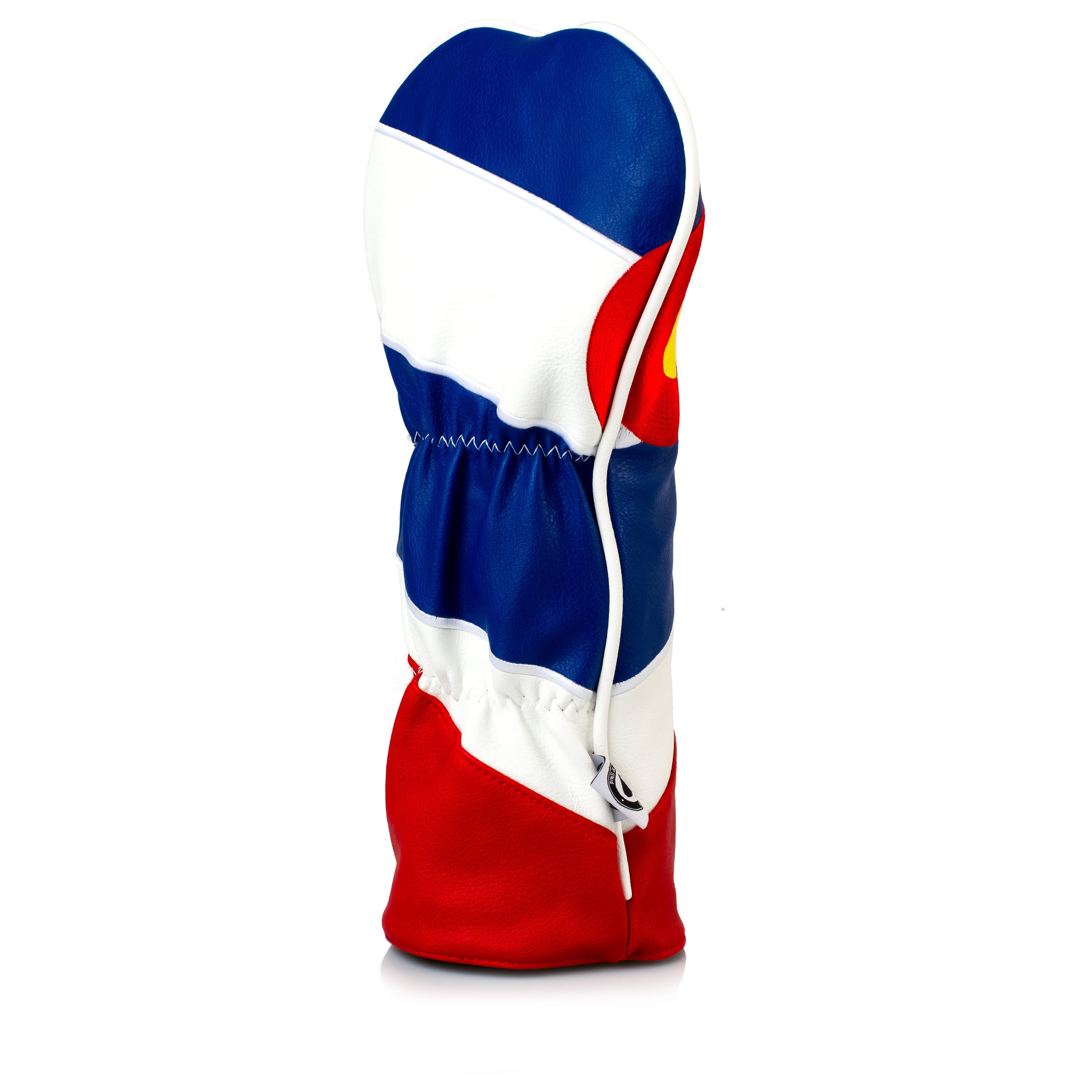 Colorado State Flag Fairway Cover designed for golf clubs, featuring vibrant colors and a detailed state flag design.