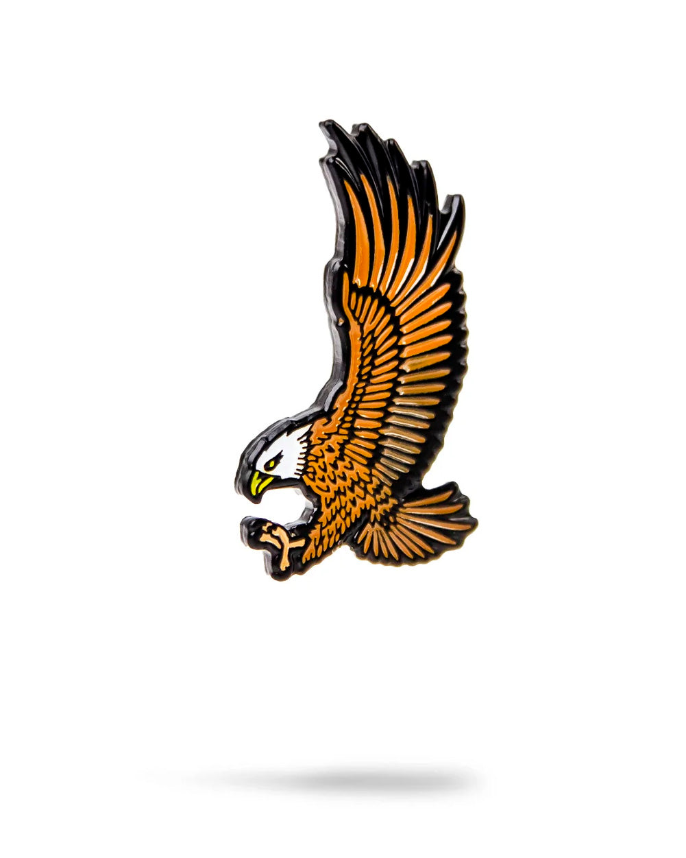 Eagle ball marker featuring a detailed design of an eagle in flight with vibrant orange and black colors.