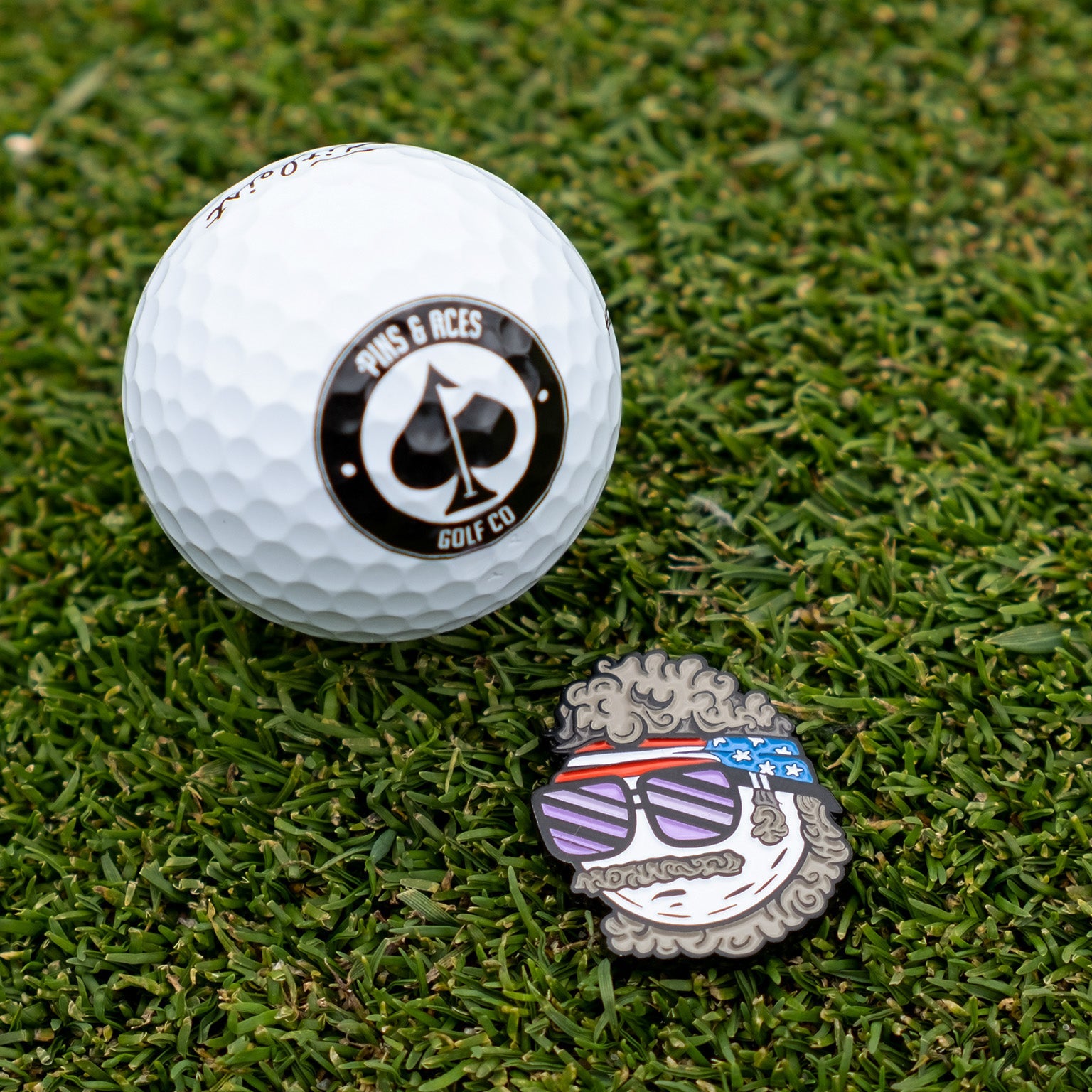 Pins & Aces Jerry the Degenerate Ball Marker | Bring Personality