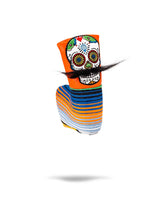 Mustache Sugar Skull - Blade Putter Cover Orange