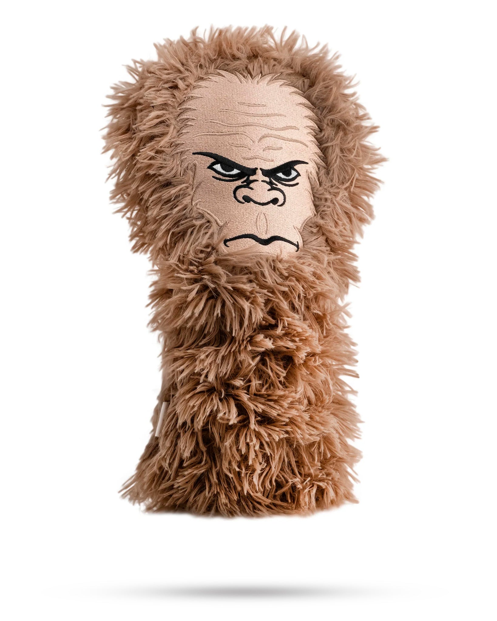 Sasquatch driver cover featuring a furry design and a fierce face, perfect for golfers wanting to stand out on the course.
