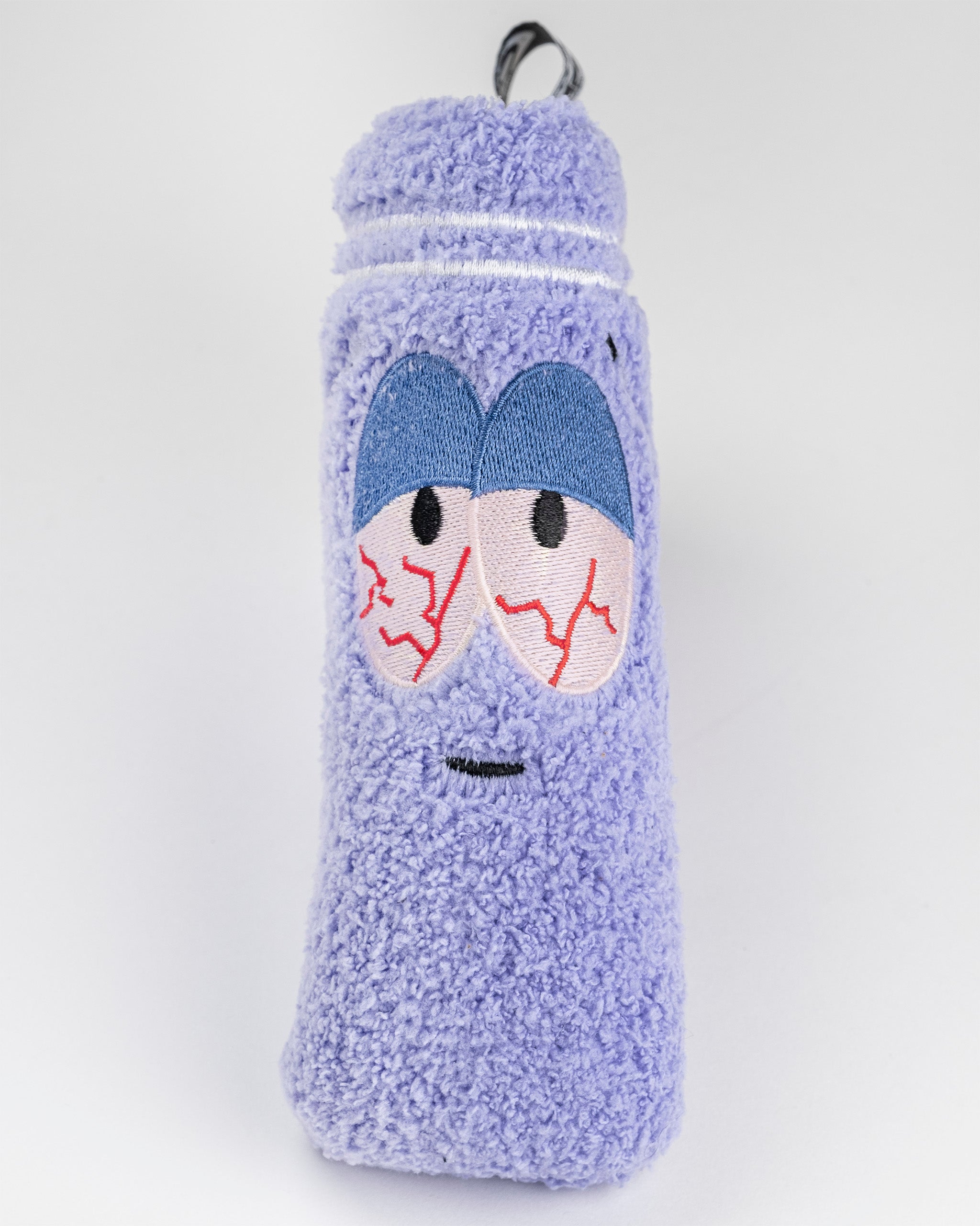 South Park Towelie blade putter cover featuring a plush design with cartoon eyes and a towel texture for golfers.