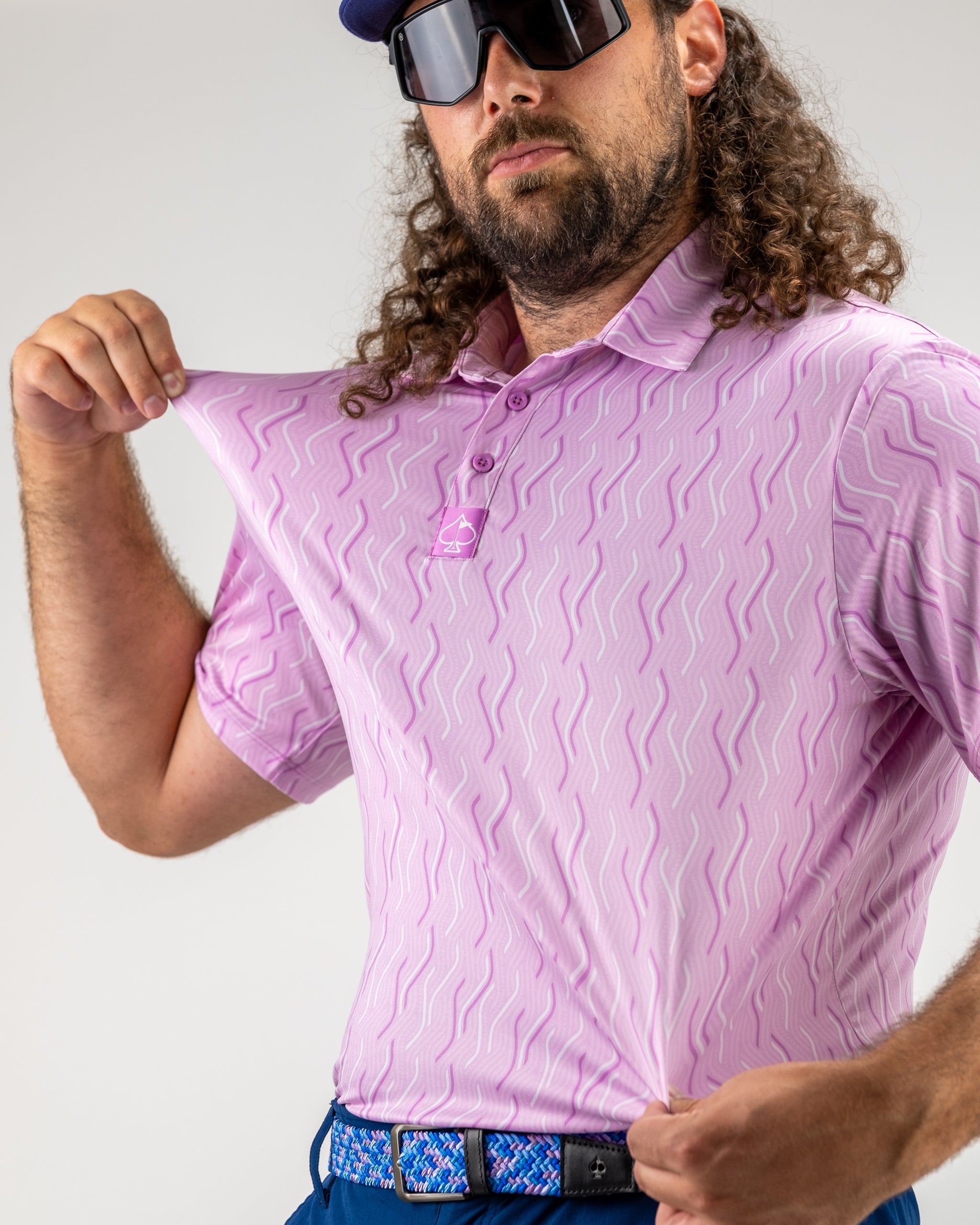 Men's Golf Polo - Woven Waves 2.0