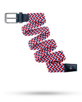 Pins Belt - Red White & Blue