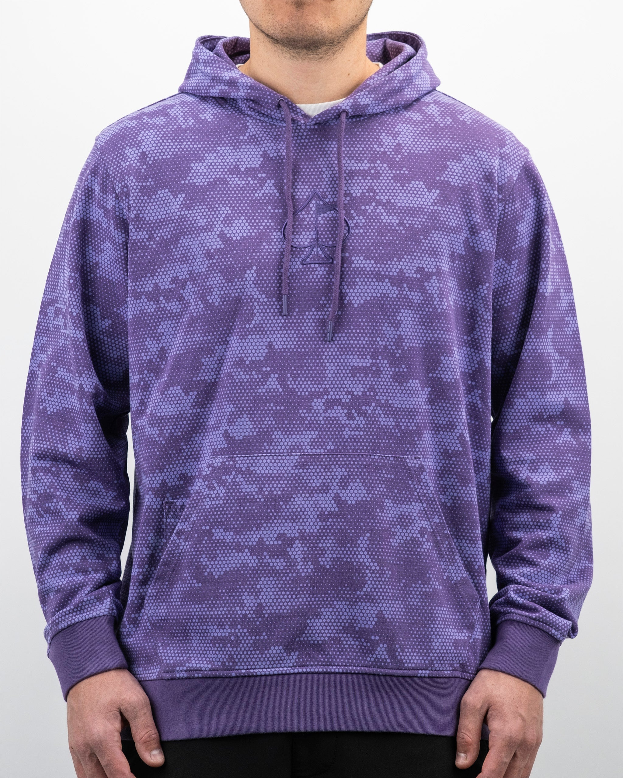 Casual Hoodie - Purple Hex Camo