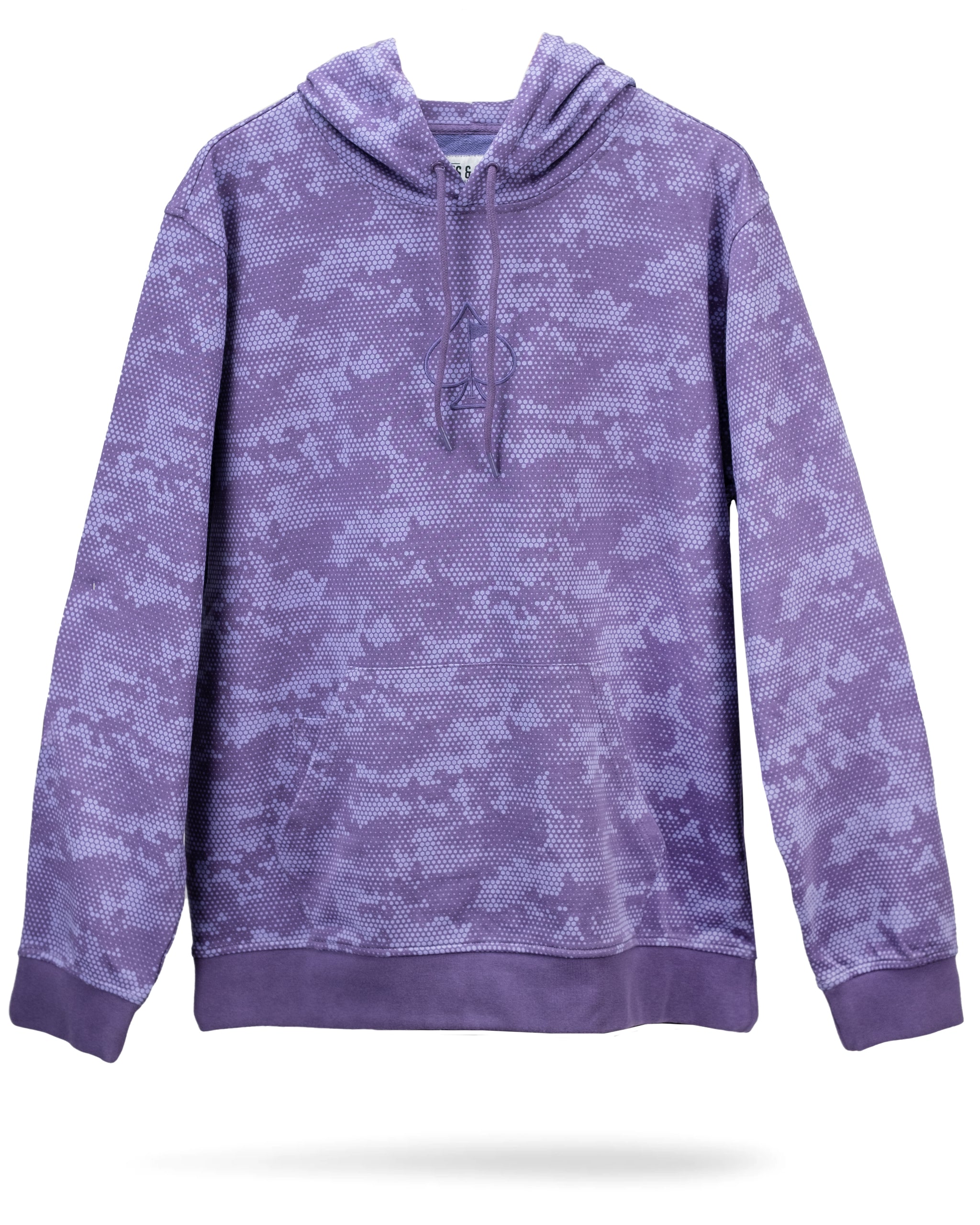 Casual Hoodie - Purple Hex Camo