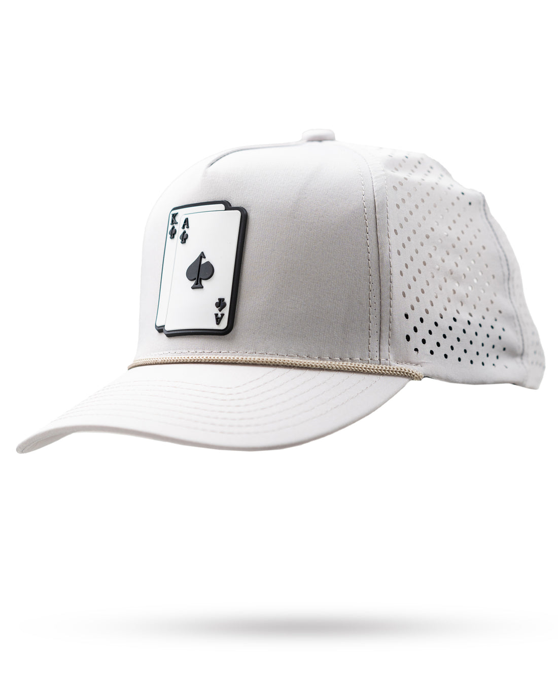 Men's Leather Crest Perforated Rope Hat main image 1