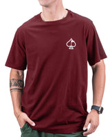 Anti Bogey Birdie Club Tee - Merlot