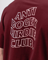 Anti Bogey Birdie Club Tee - Merlot