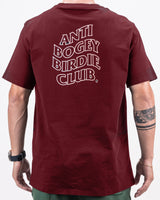 Anti Bogey Birdie Club Tee - Merlot