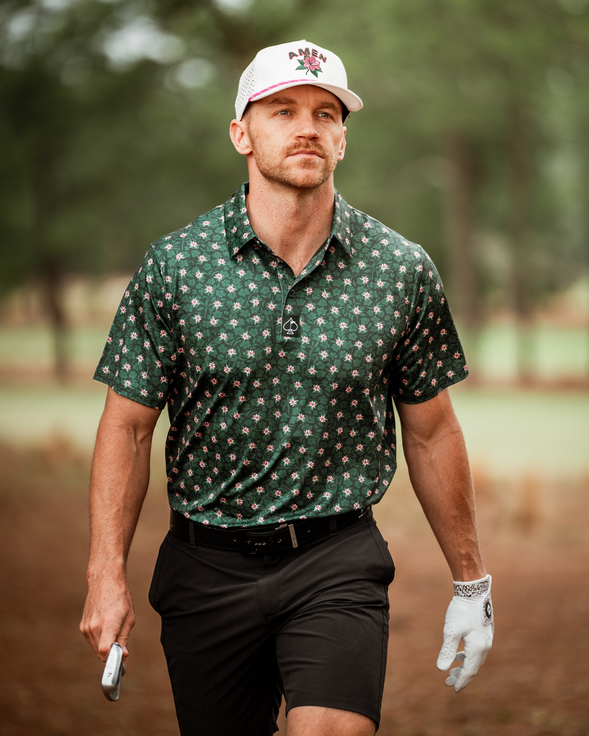 Dark Azalea Polo | Athletic Fit | SPF 45+ | Breathable & Wrinkle