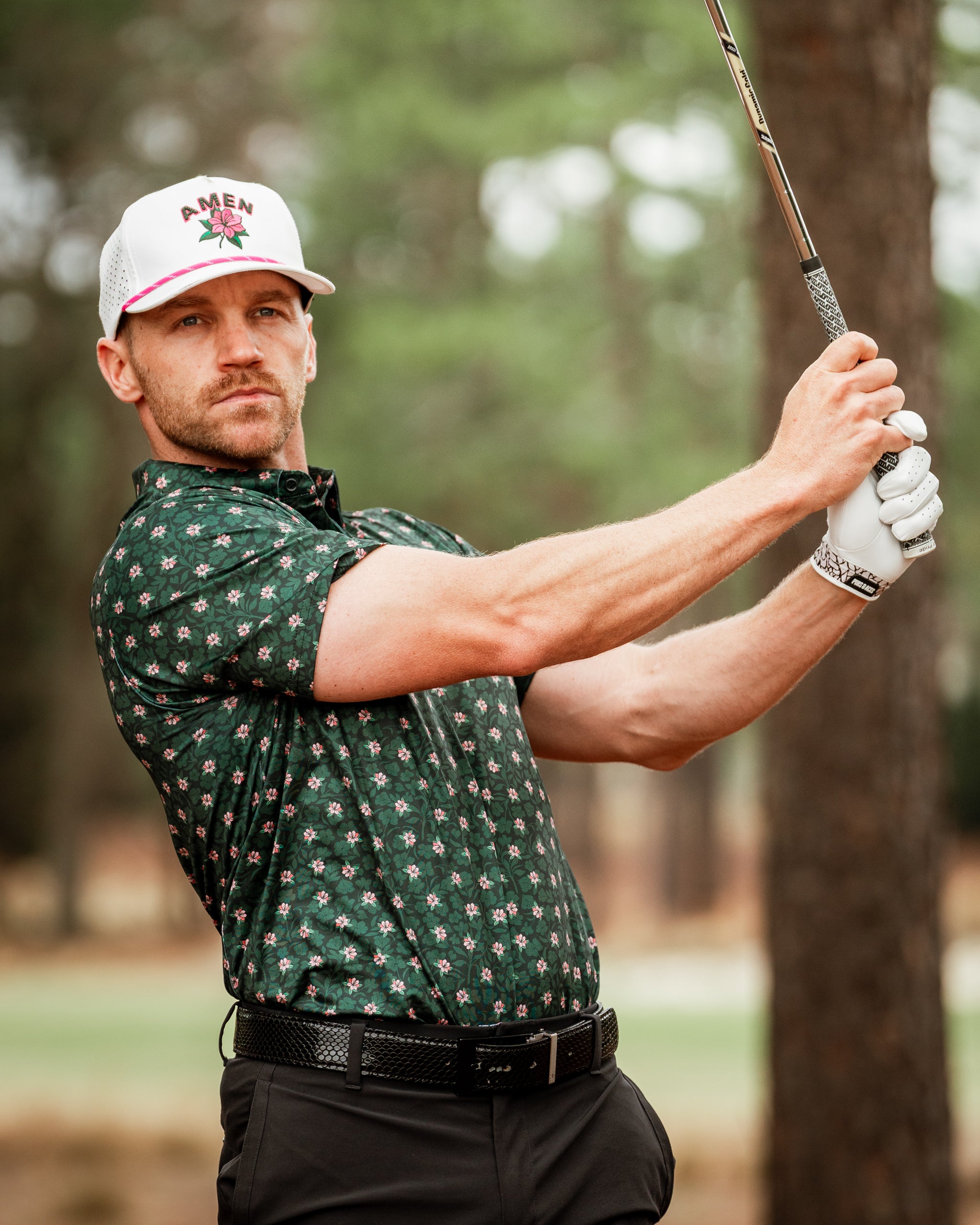 Dark Azalea Polo | Athletic Fit | SPF 45+ | Breathable & Wrinkle