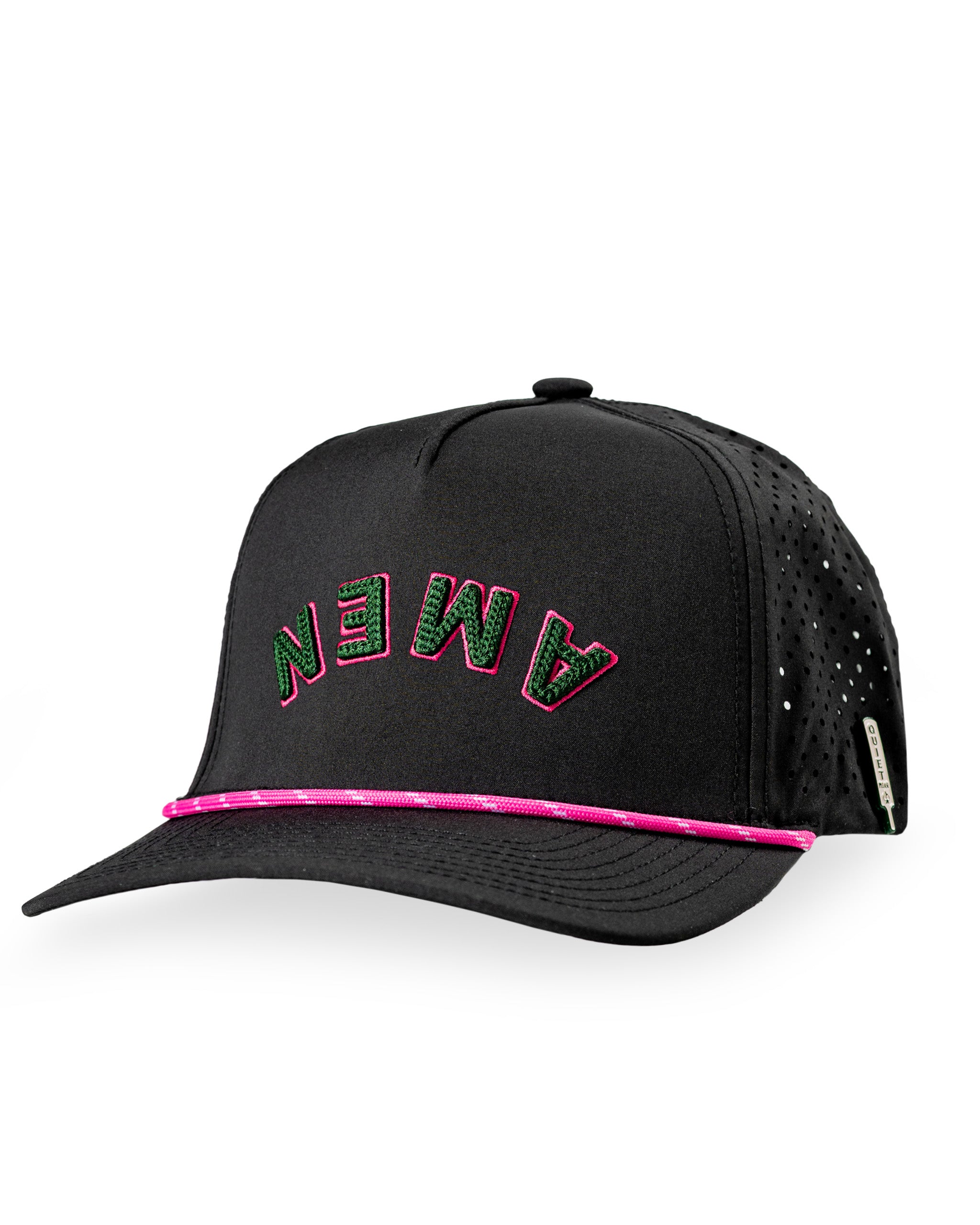 Amen Inverted Black - Perforated Rope Hat