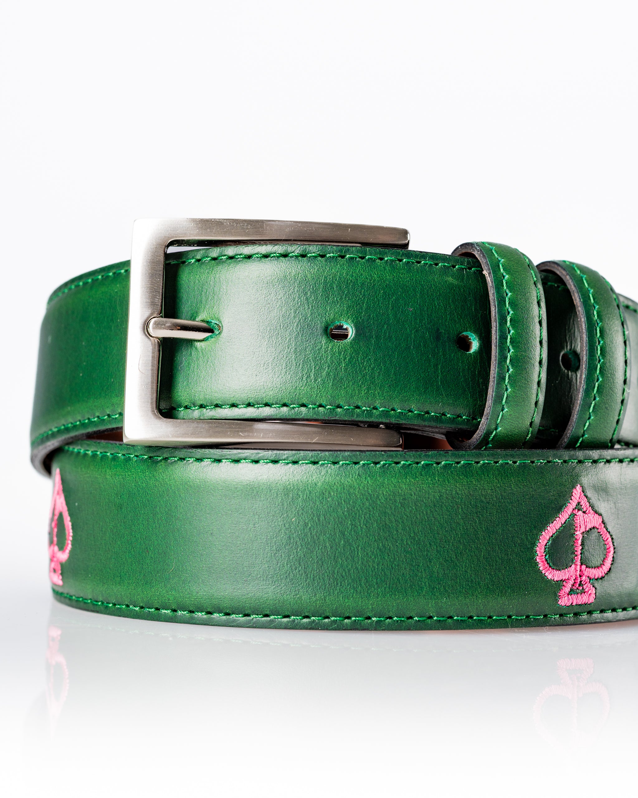 Augusta 2026 Embroidered Spade Leather Belt