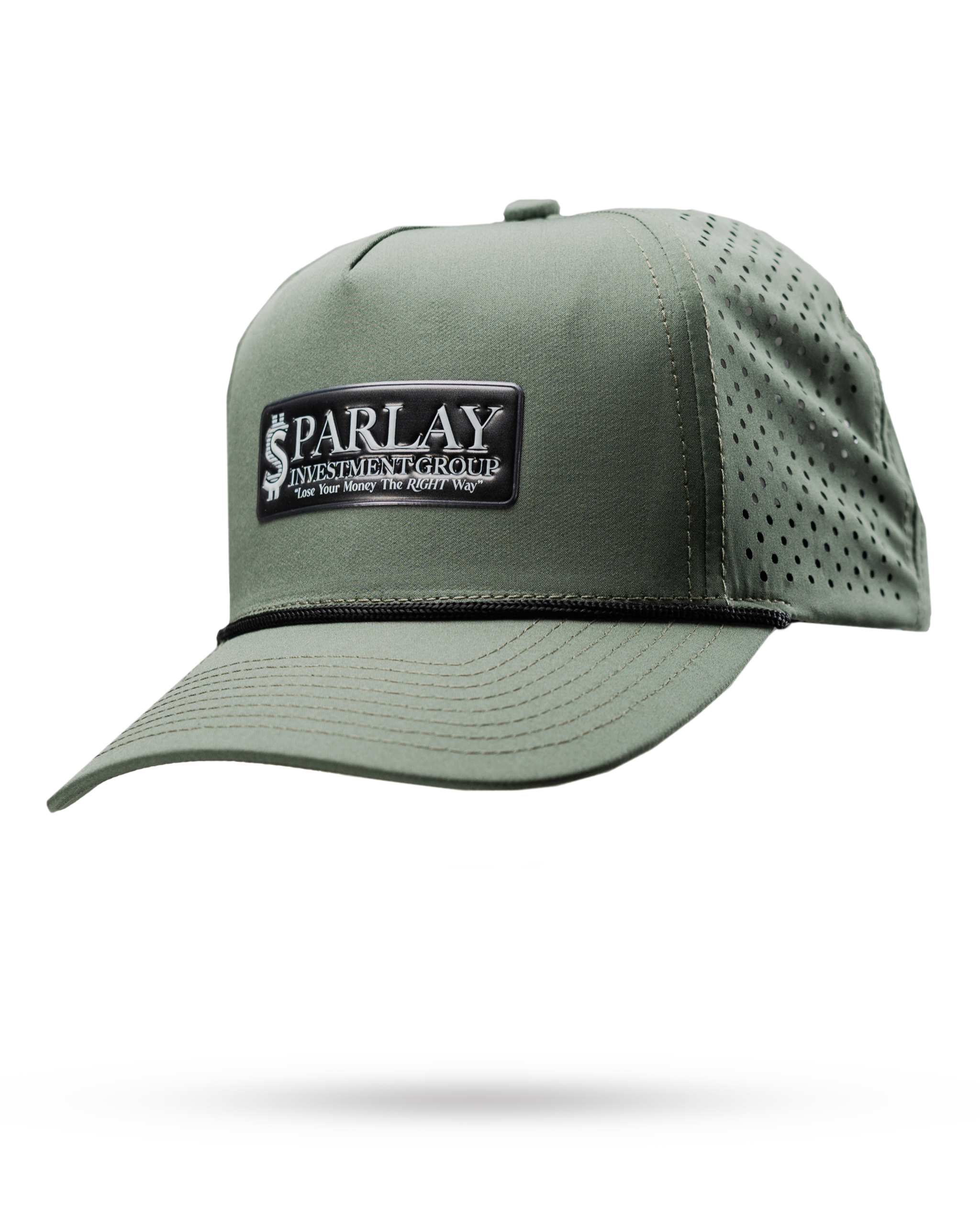 Perforated Rope Hat - Parlay Investment Group - Olive