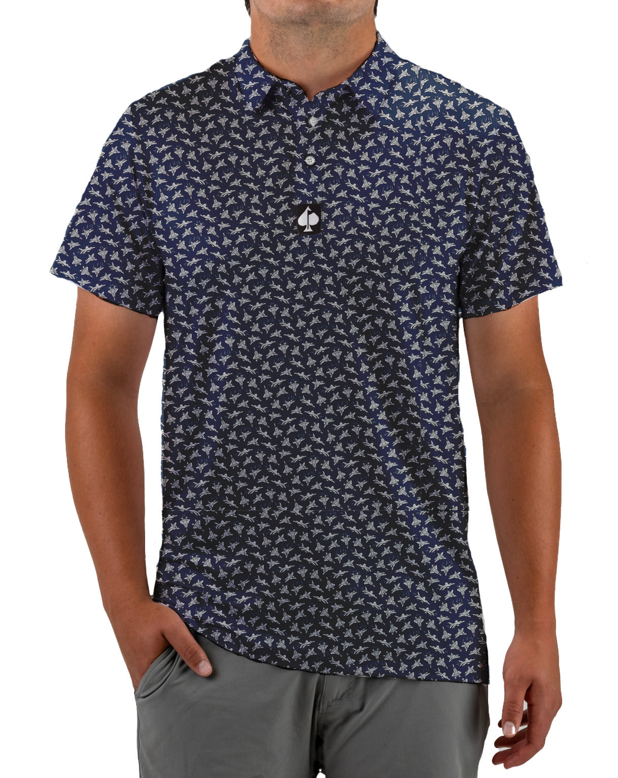 Last Call Polo | Men's Medium | Pins & Aces
