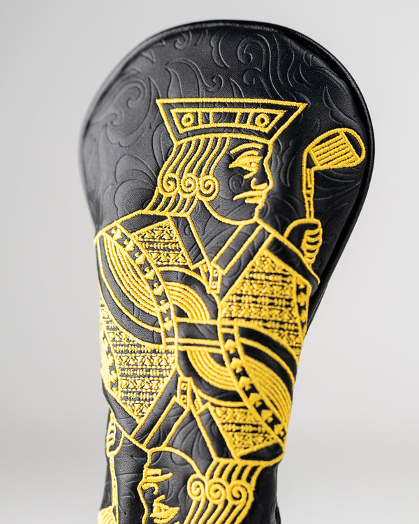 Sleek Blackout Royal Flush Golf Headcover