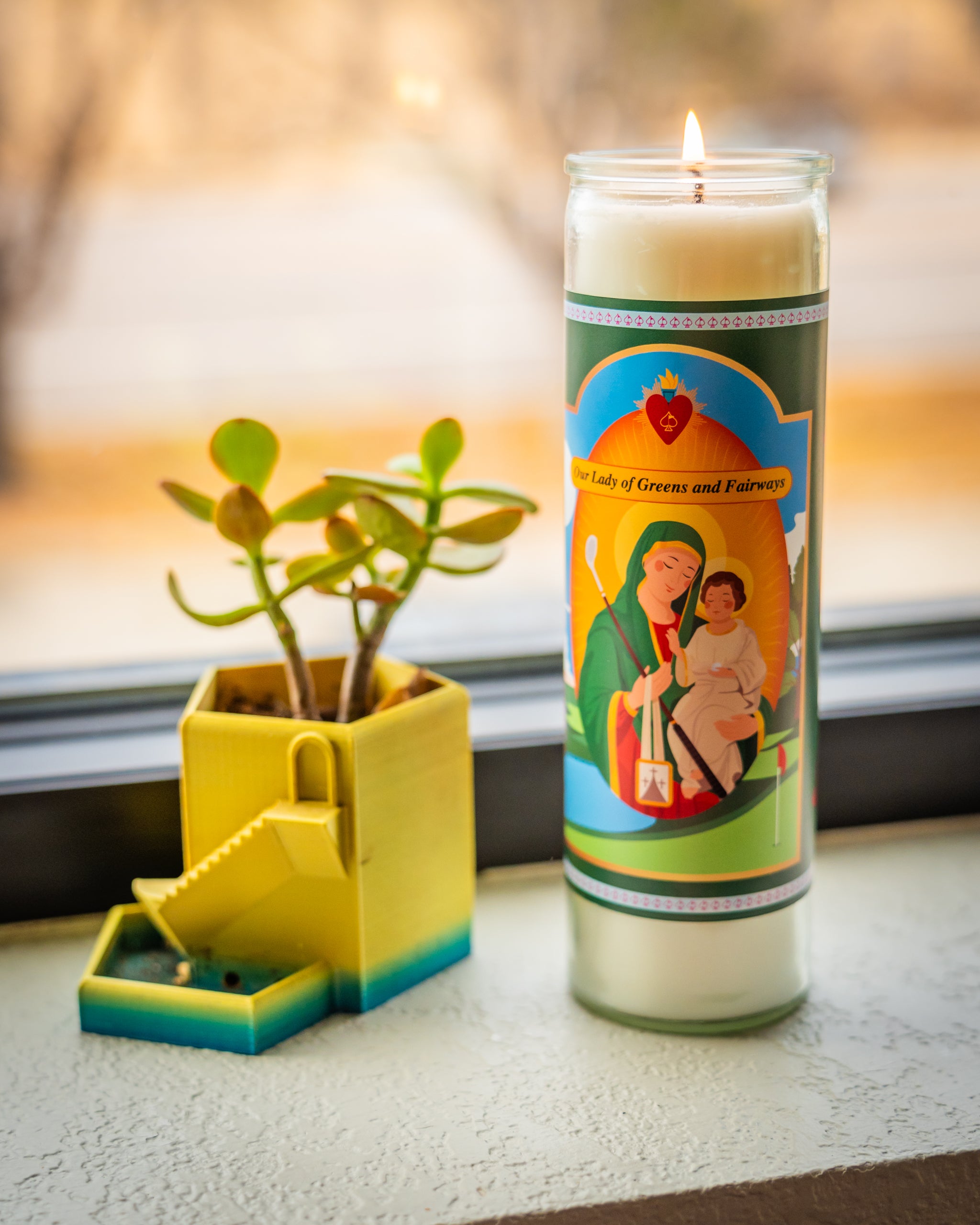 Our Lady of Greens and Fairways Candle