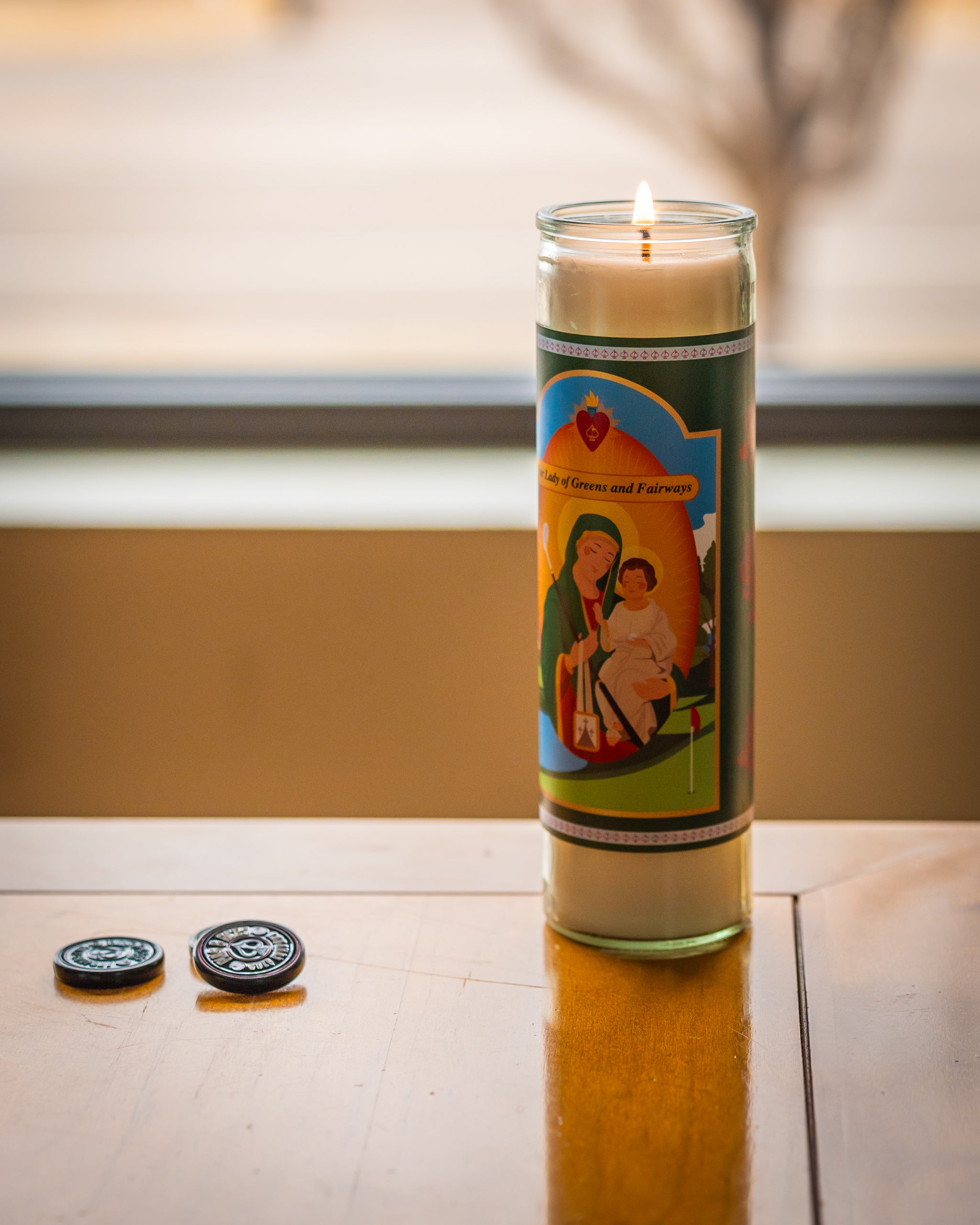 Our Lady of Greens and Fairways Candle